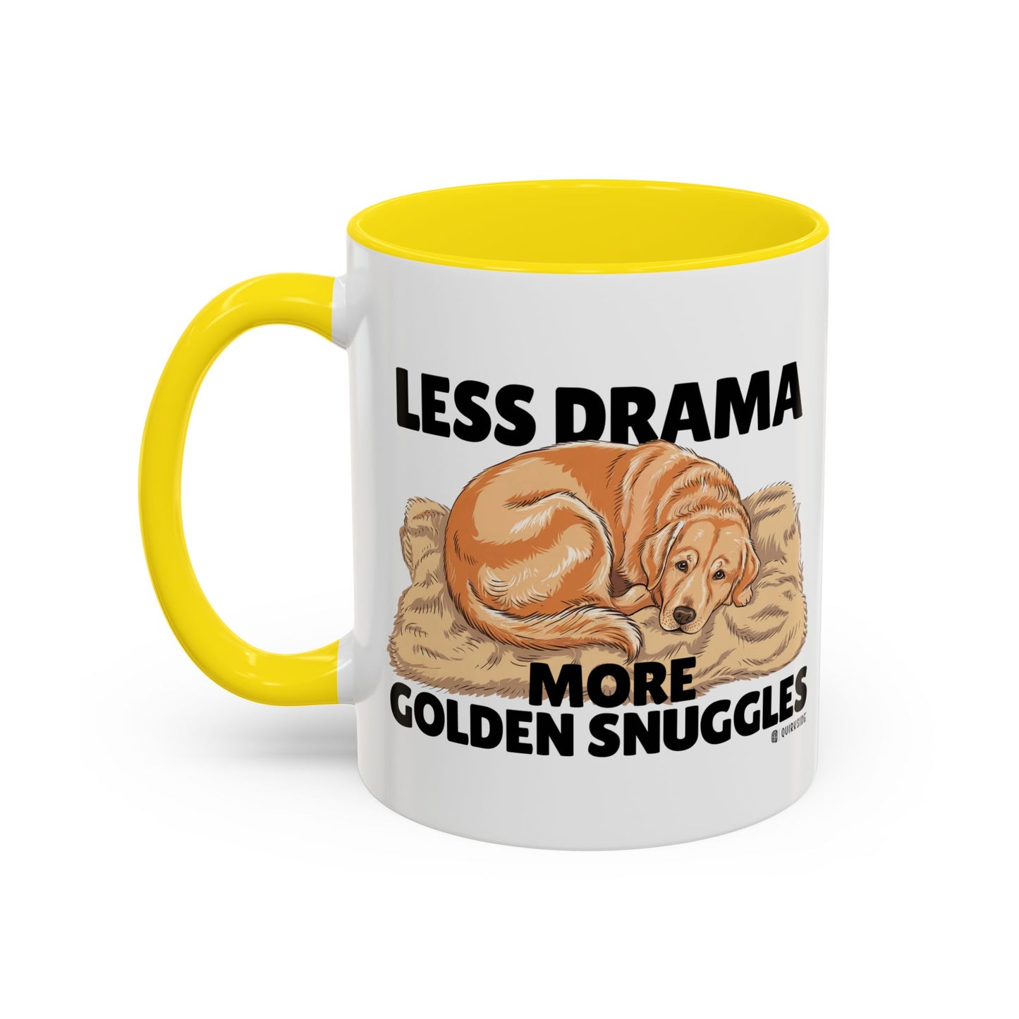 Golden Snuggles Coffee Mug - Less Drama More Snuggles, Dog Lover Gift, Perfect for Home, Funny Dog Mug, Pet Owner Treat