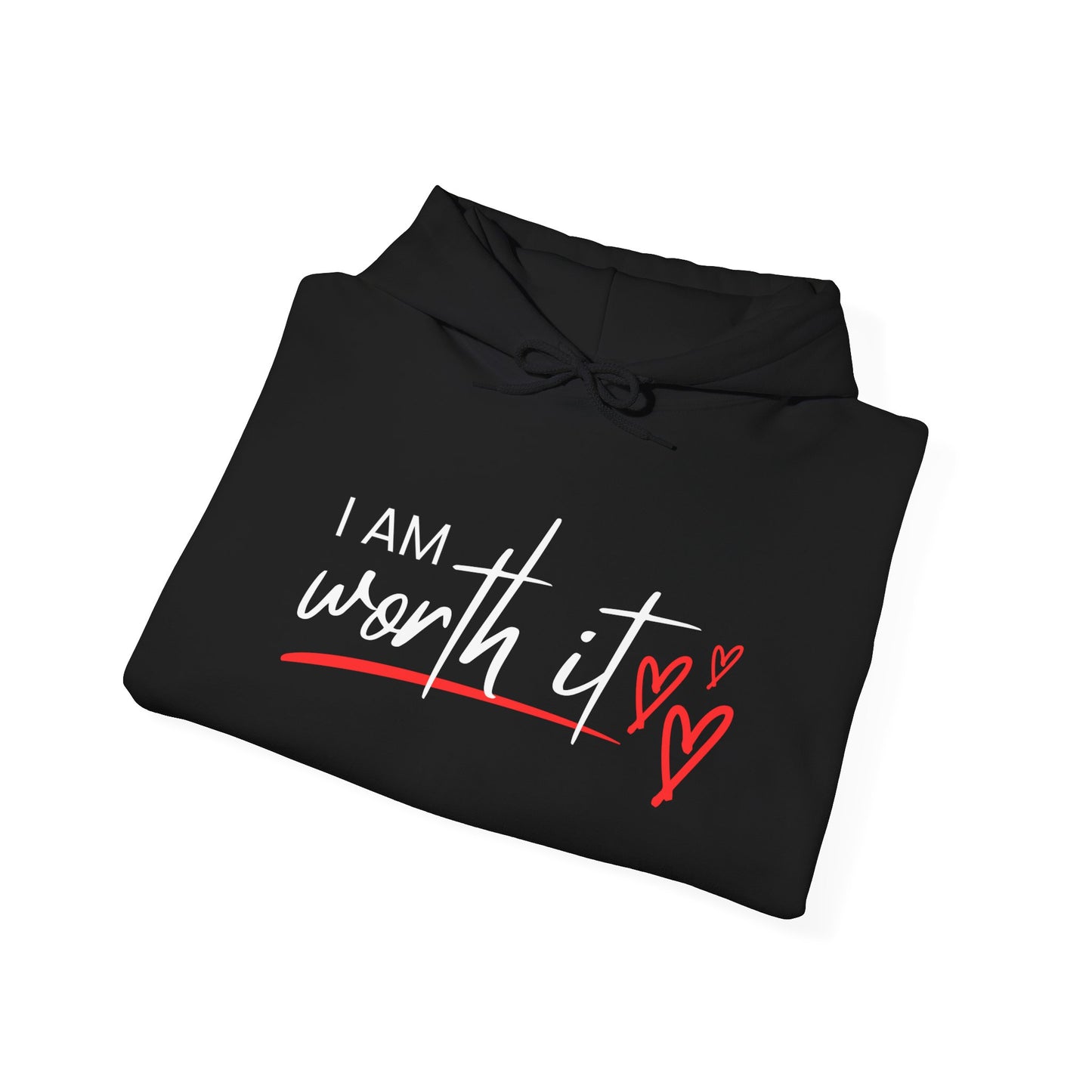 Empowerment Graphic Hoodie, Self Worth Sweatshirt, You Are Worth It Pullover, Inspirational Unisex Hoodie, Motivational Graphic Jumper - Quirkside Creations