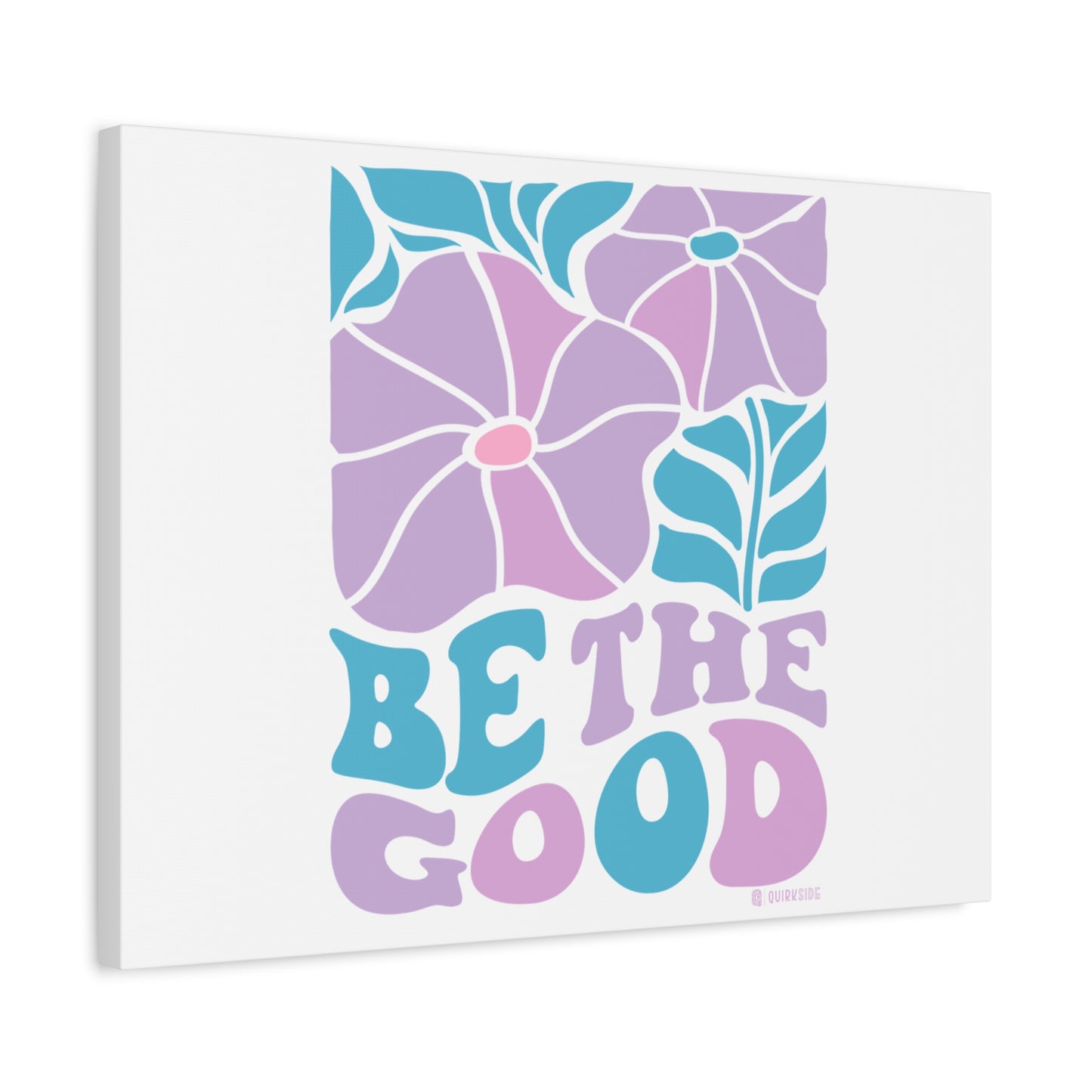 Inspirational Wall Art Canvas, Positive Vibes Home Decor, 'Be The Good' Motivational Artwork, Gift for Home, Office or Nursery