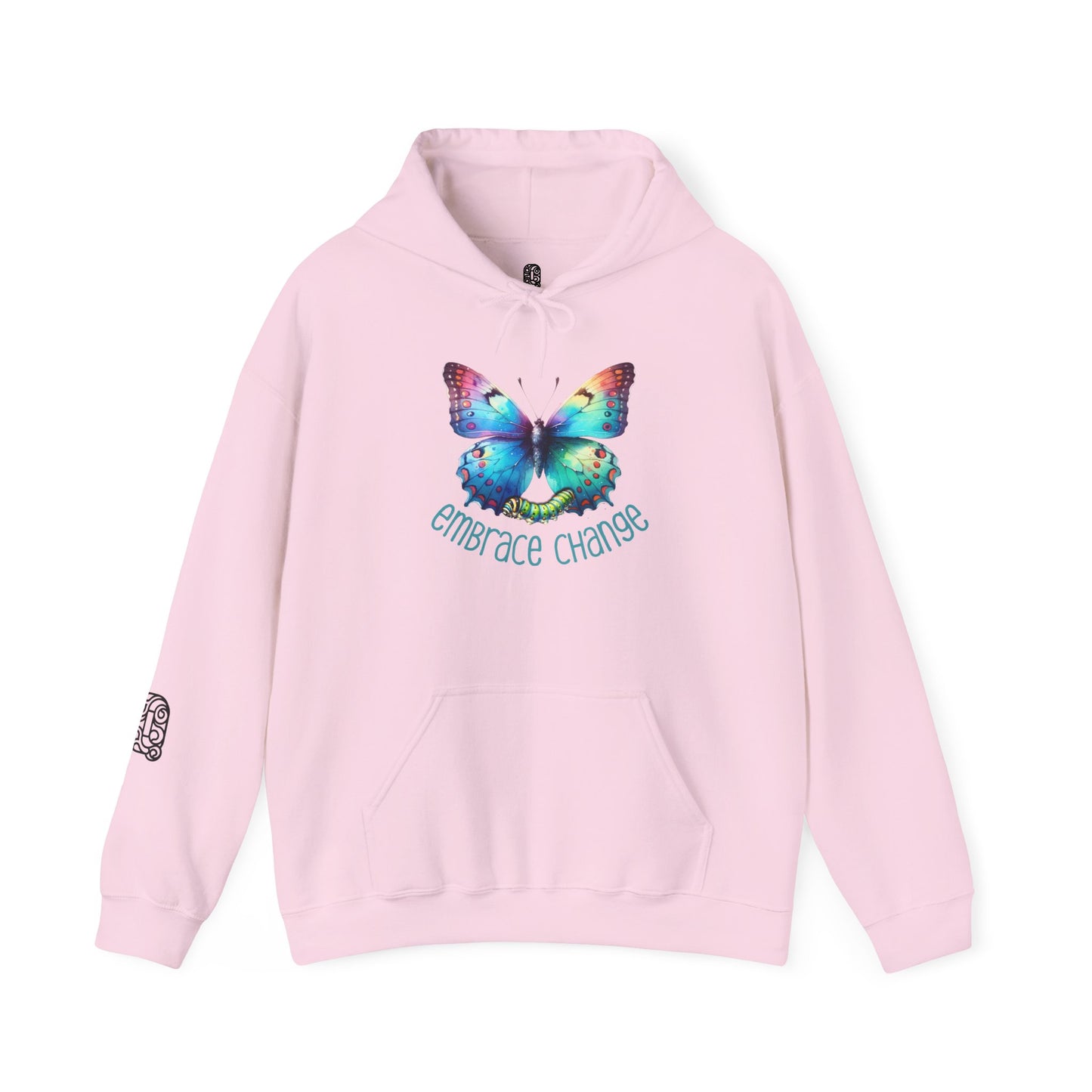 Butterfly Transformation Hoodie, Inspirational Change Sweatshirt, Metamorphosis Quote Jumper, Growth Encouragement Pullover, Positive - Quirkside Creations
