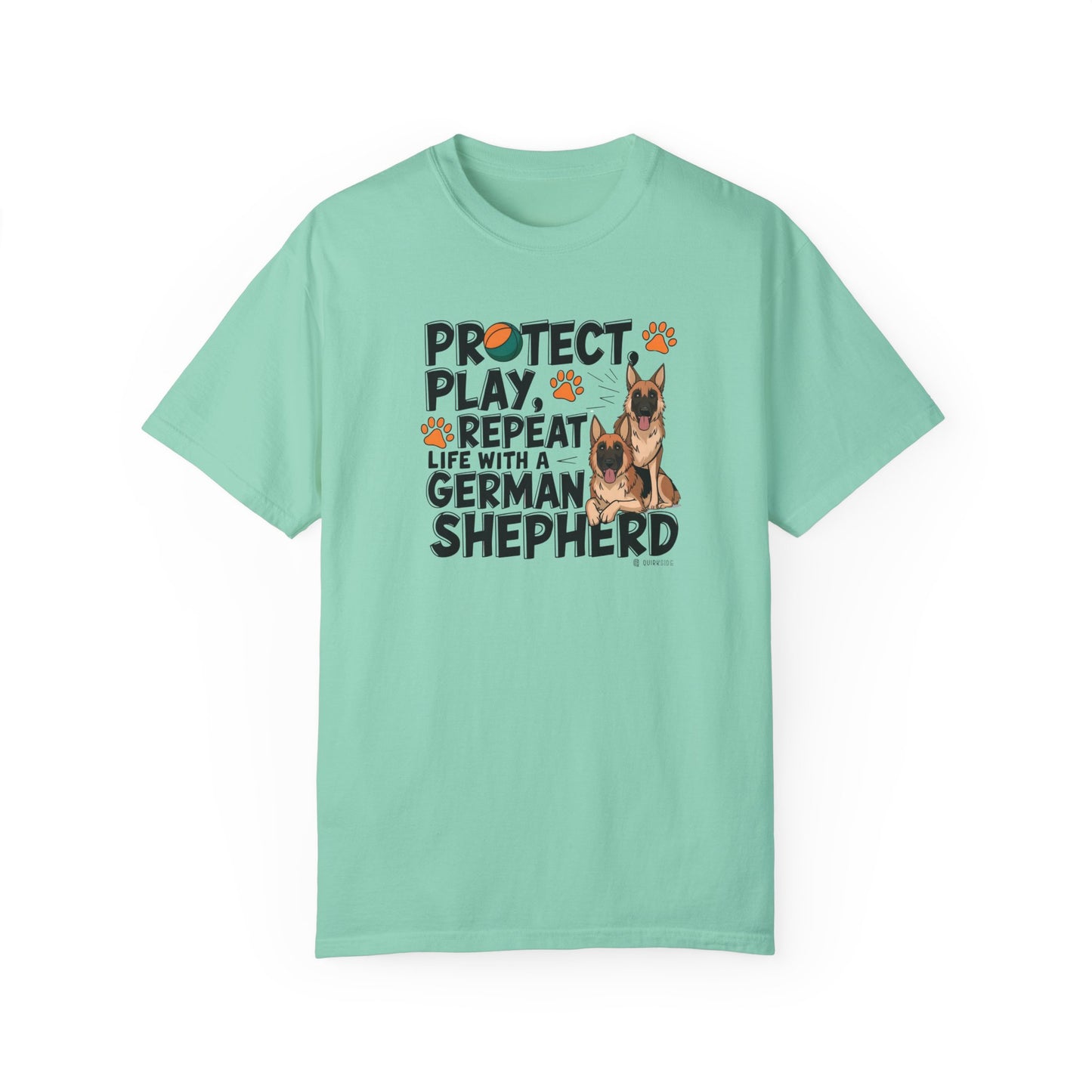 German Shepherd Dog Lover Unisex Garment-Dyed T-shirt, Parent Gift, Funny Dog Tee, Dog Mom Shirt, Gift for Dog Lovers