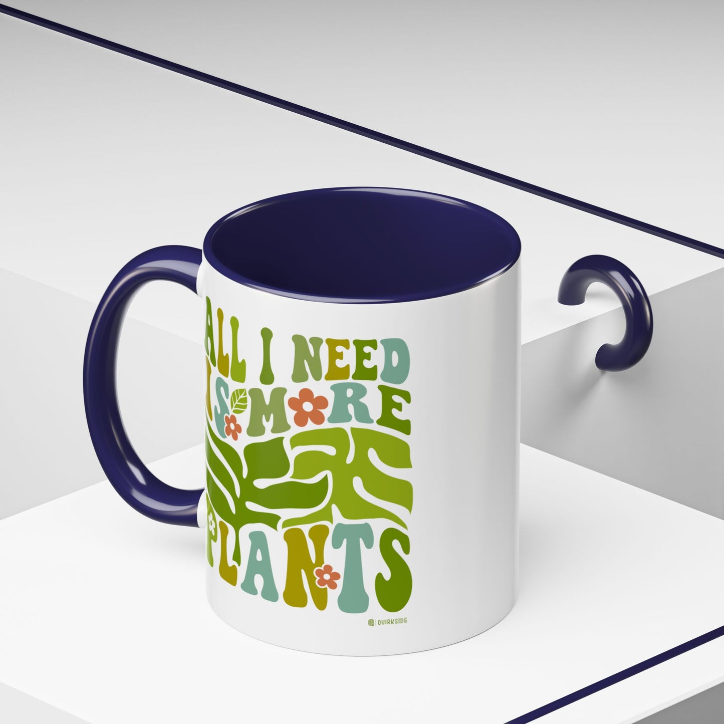 Botanical Coffee Mug - All I Need is More Plants, Plant Lover Gift, Home Decor, Gardening Mug, Eco-Friendly Coffee Cup