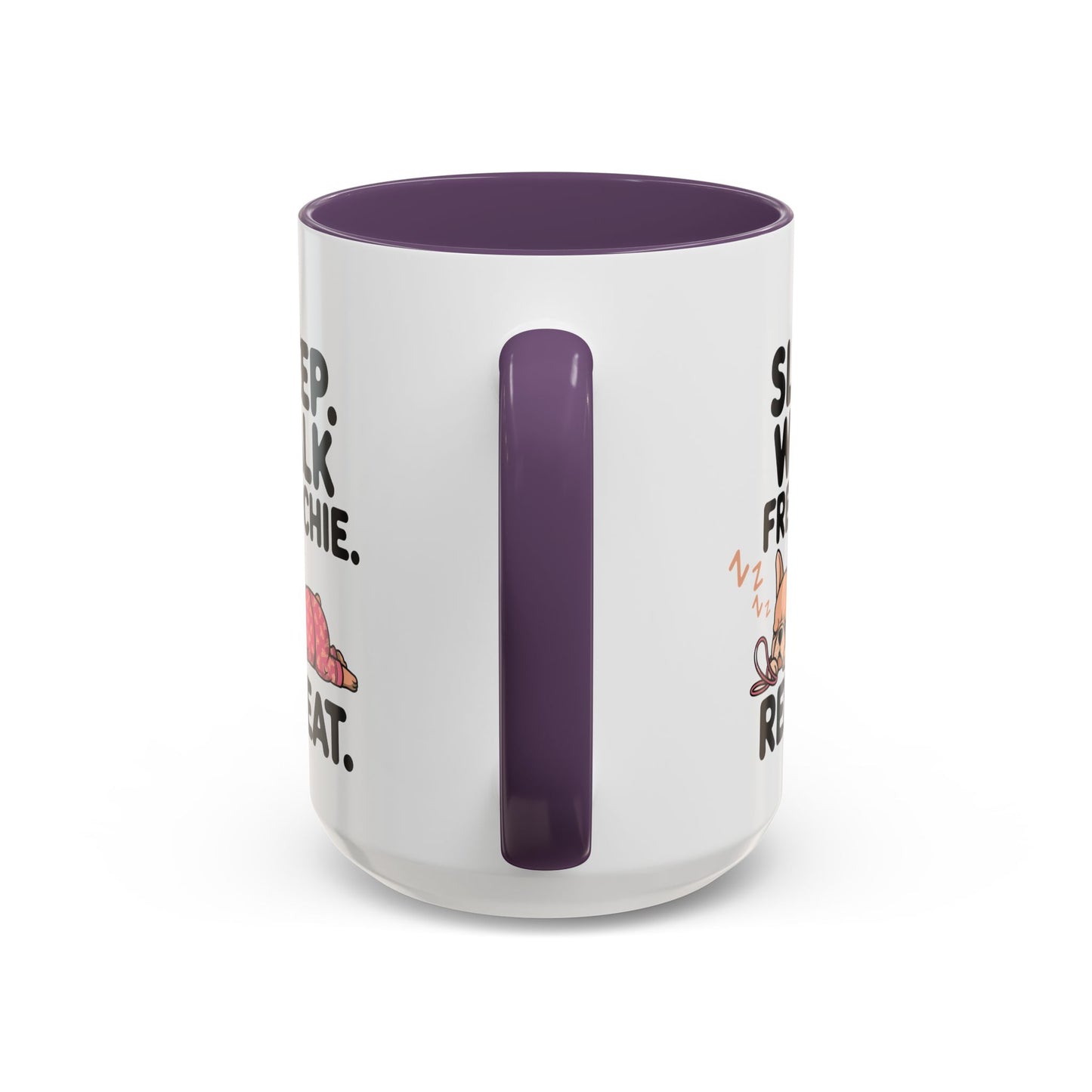 French Bulldog Coffee Mug with Cute Sleepy Design, Dog Lover Gift, Humorous Mug, Pet Owner Essentials, Frenchie Appreciation