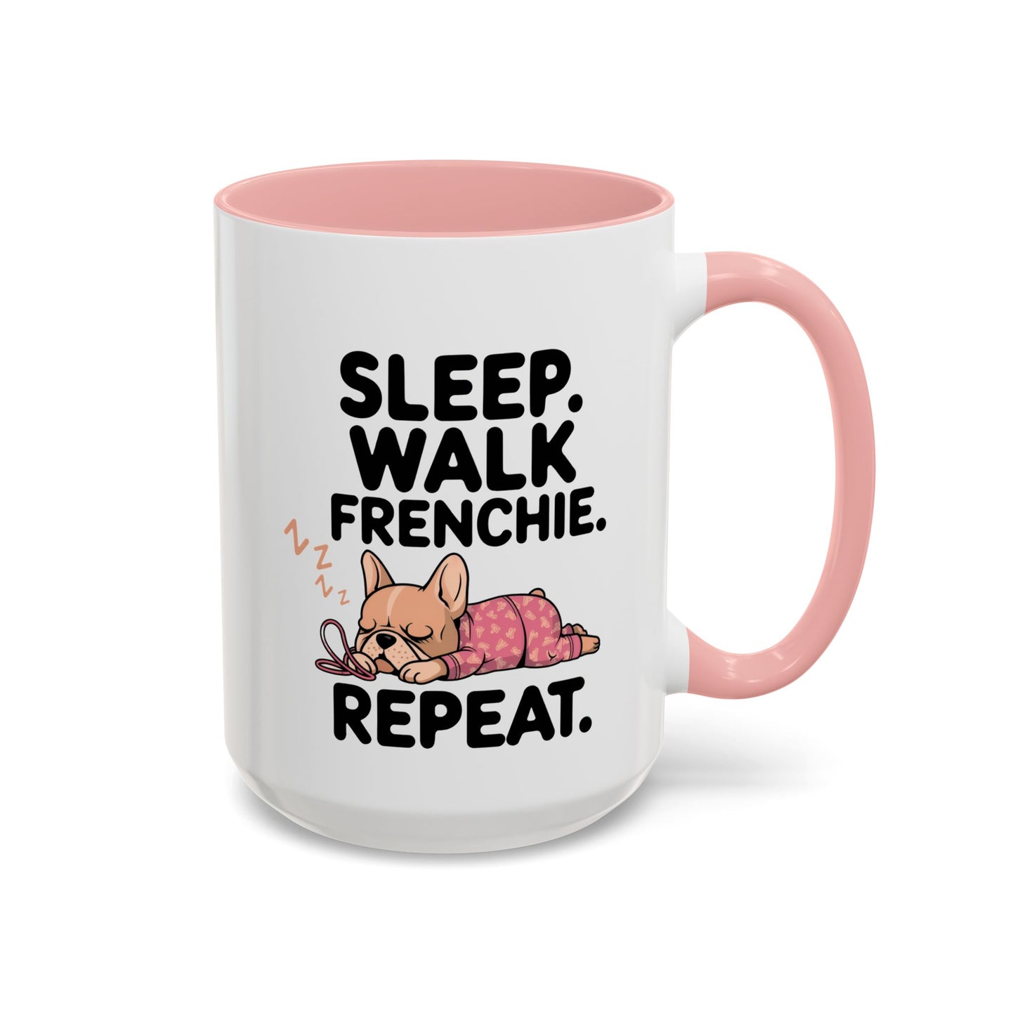 French Bulldog Coffee Mug with Cute Sleepy Design, Dog Lover Gift, Humorous Mug, Pet Owner Essentials, Frenchie Appreciation