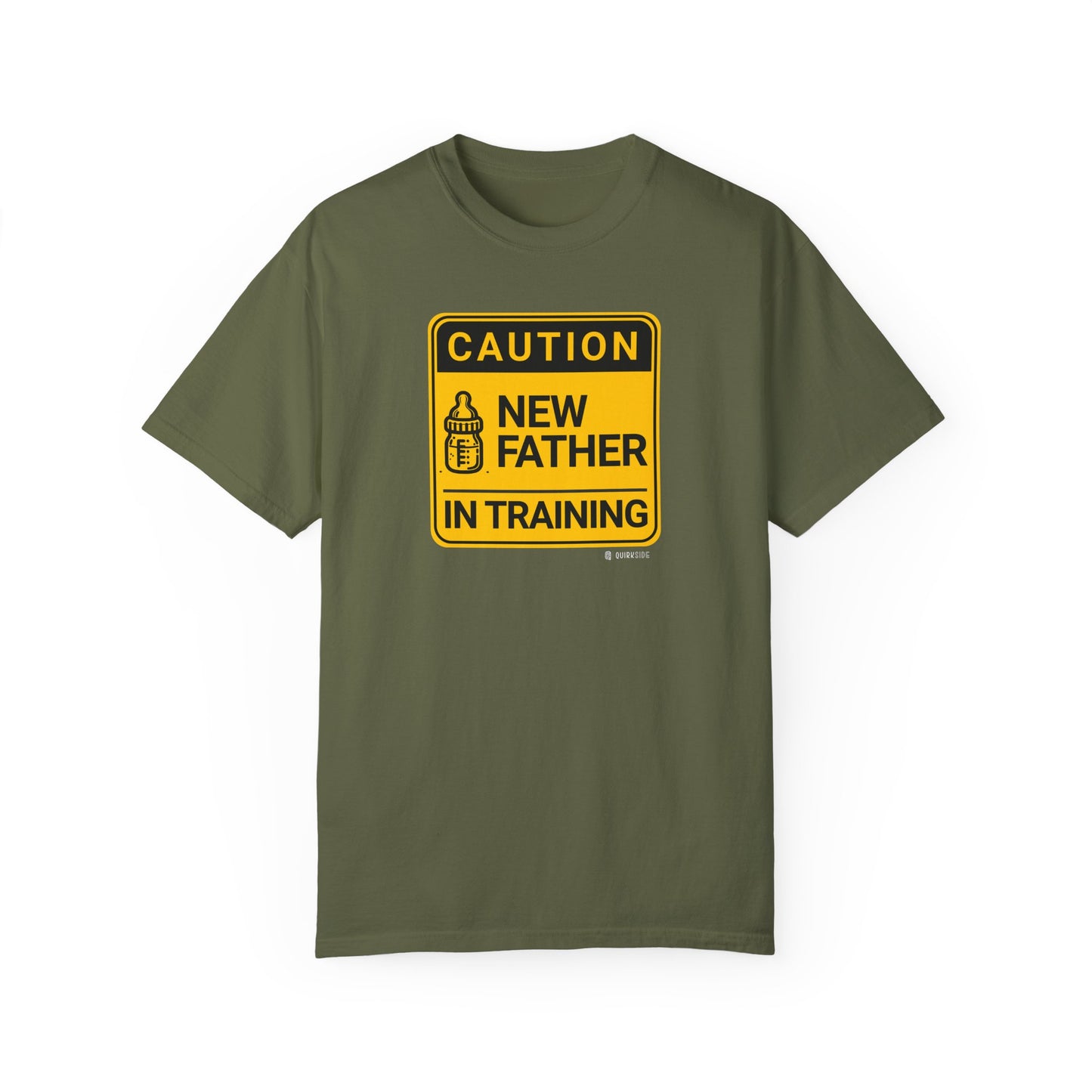 New Dad Unisex Garment-Dyed T-shirt, Father's Day Gift, Funny Parenting Tee, Baby Shower Present, Gender Reveal Shirt, Dad Life Apparel - Quirkside Creations