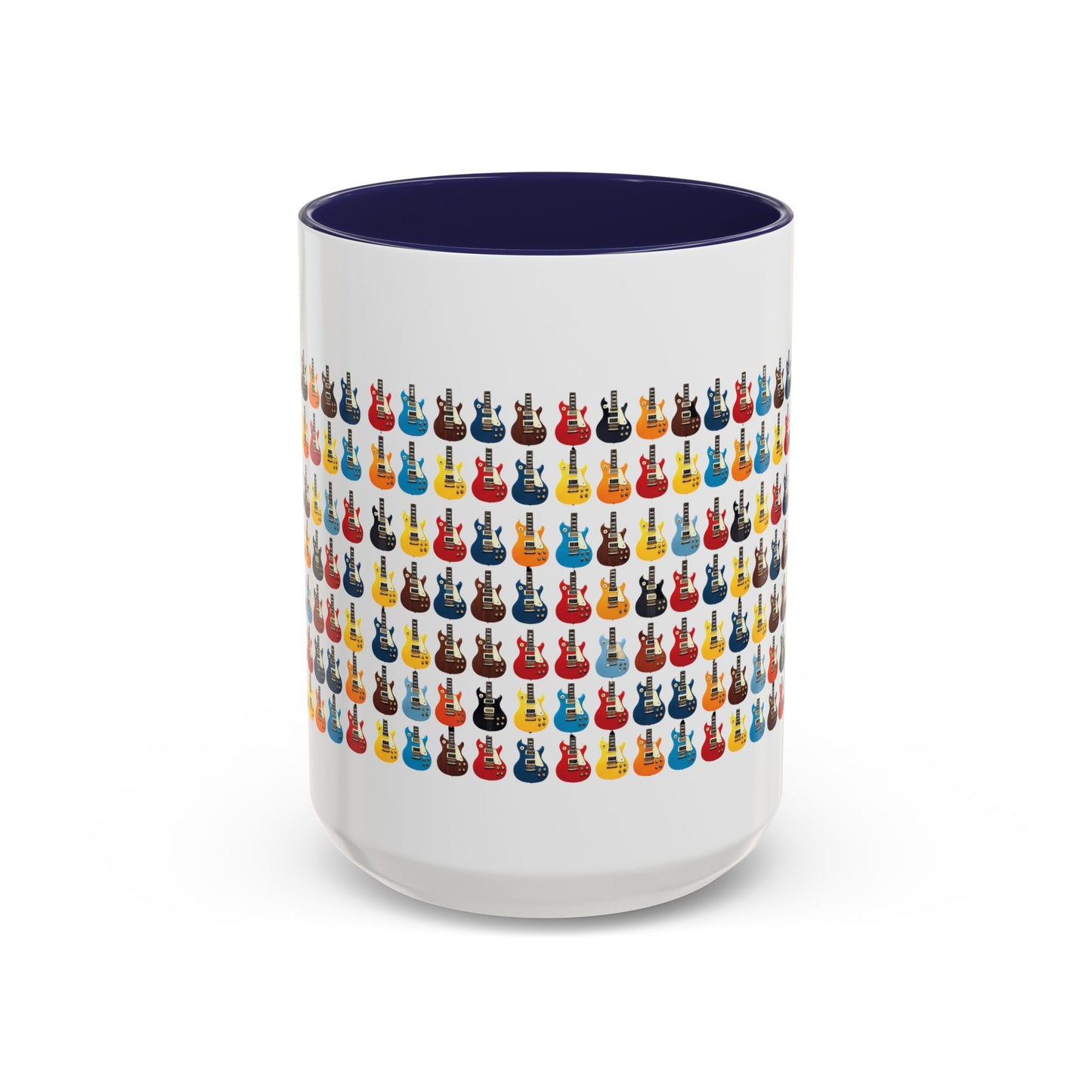 Coffee Mug - Wall of Guitars Design - Music Lover Gift
