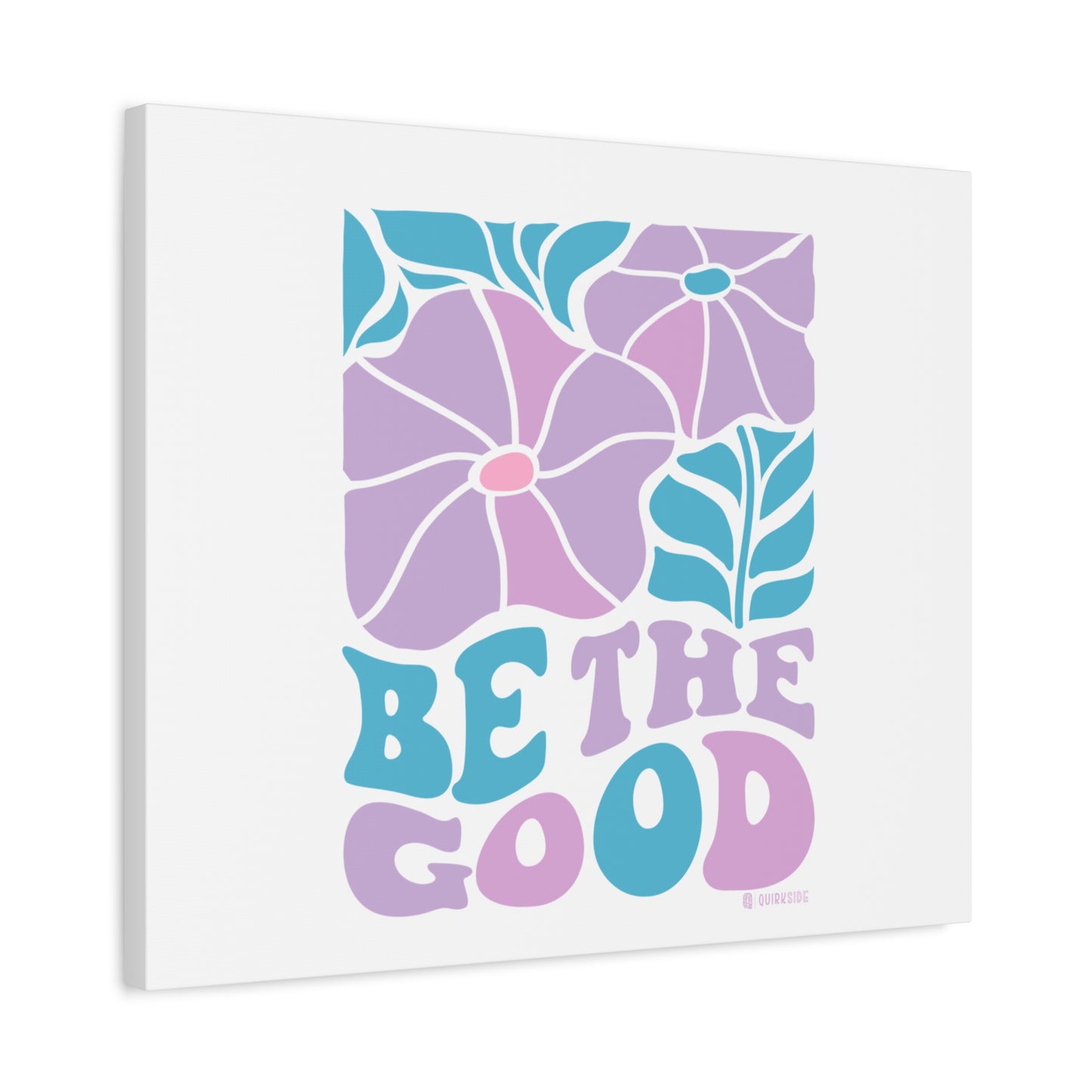 Inspirational Wall Art Canvas, Positive Vibes Home Decor, 'Be The Good' Motivational Artwork, Gift for Home, Office or Nursery