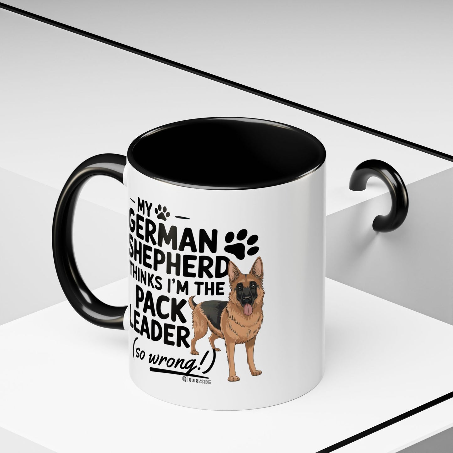 Funny German Shepherd Coffee Mug, Dog Lover Gift, Pet Owner Mug, Pack Leader Humor, 11oz, 15oz