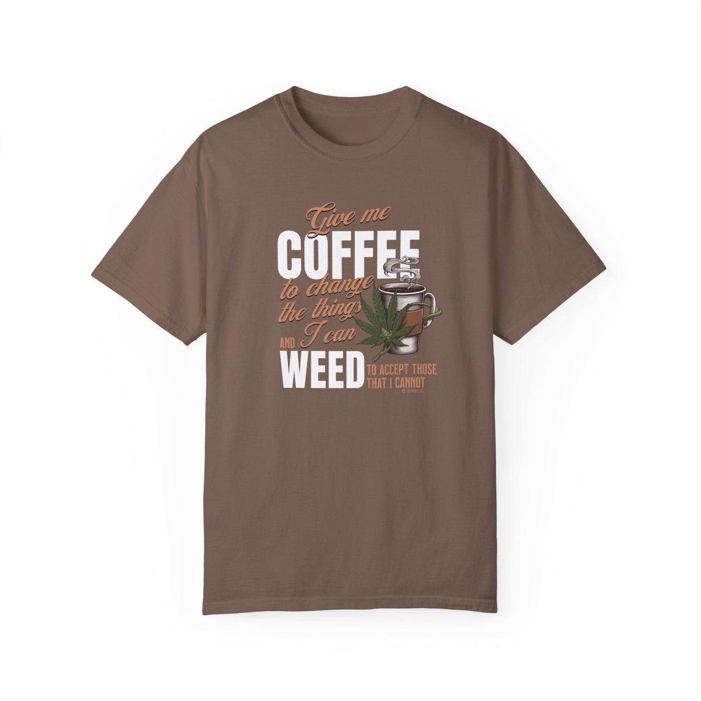 Coffee and Weed Funny Unisex T-shirt, Hilarious Tee for Coffee and Cannabis Lovers, Relaxed Fit Shirt for Daily Wear, Gift for Friends,