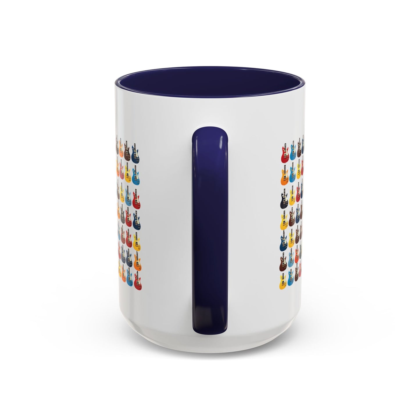Coffee Mug - Wall of Guitars Design - Music Lover Gift