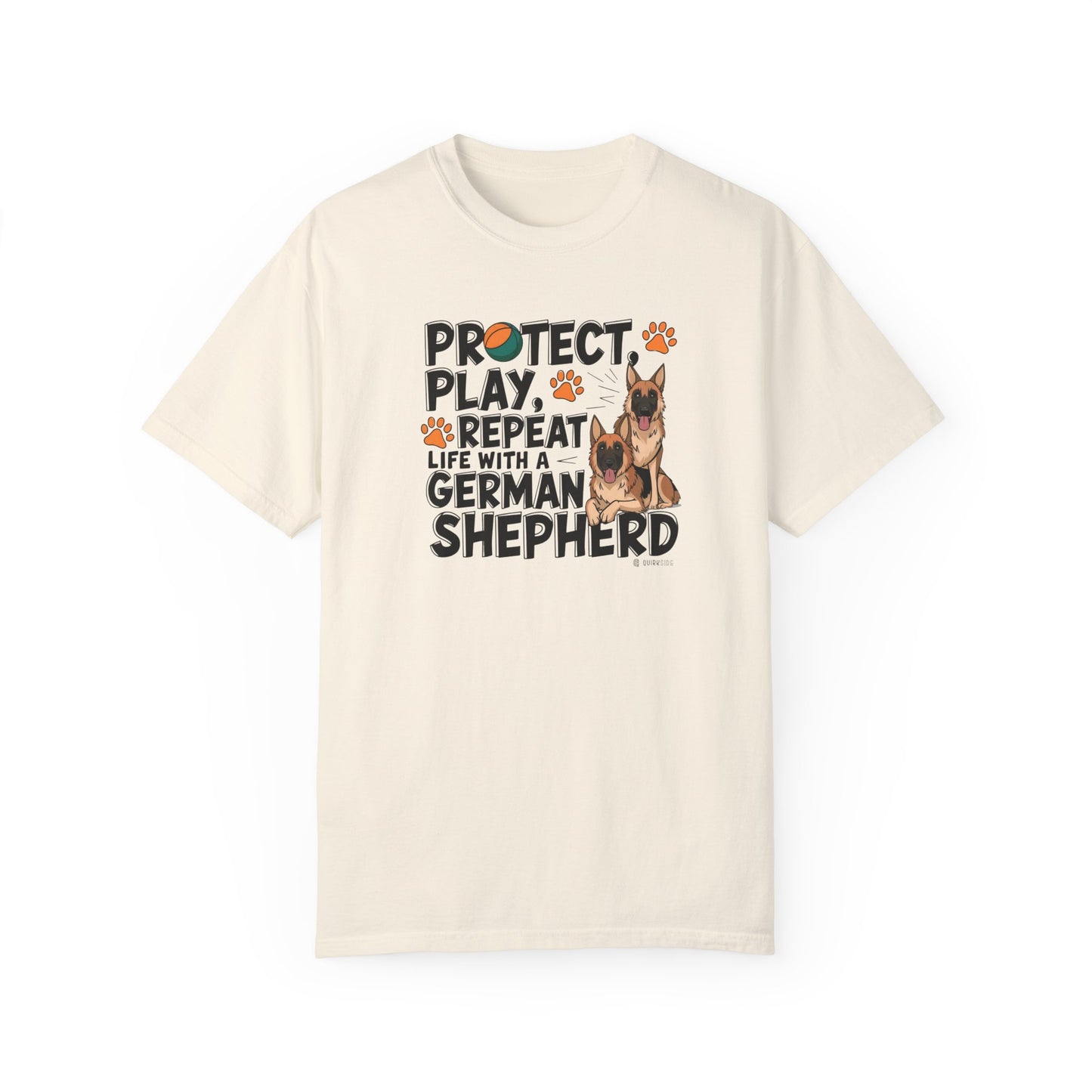 German Shepherd Dog Lover Unisex Garment-Dyed T-shirt, Parent Gift, Funny Dog Tee, Dog Mom Shirt, Gift for Dog Lovers