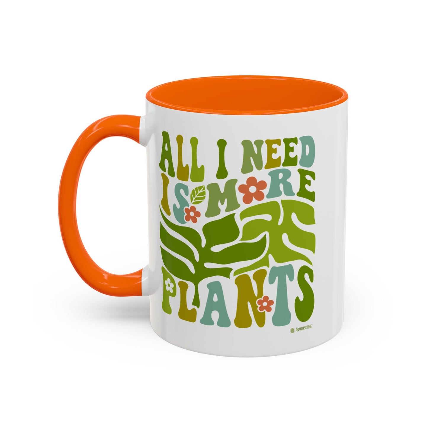 Botanical Coffee Mug - All I Need is More Plants, Plant Lover Gift, Home Decor, Gardening Mug, Eco-Friendly Coffee Cup