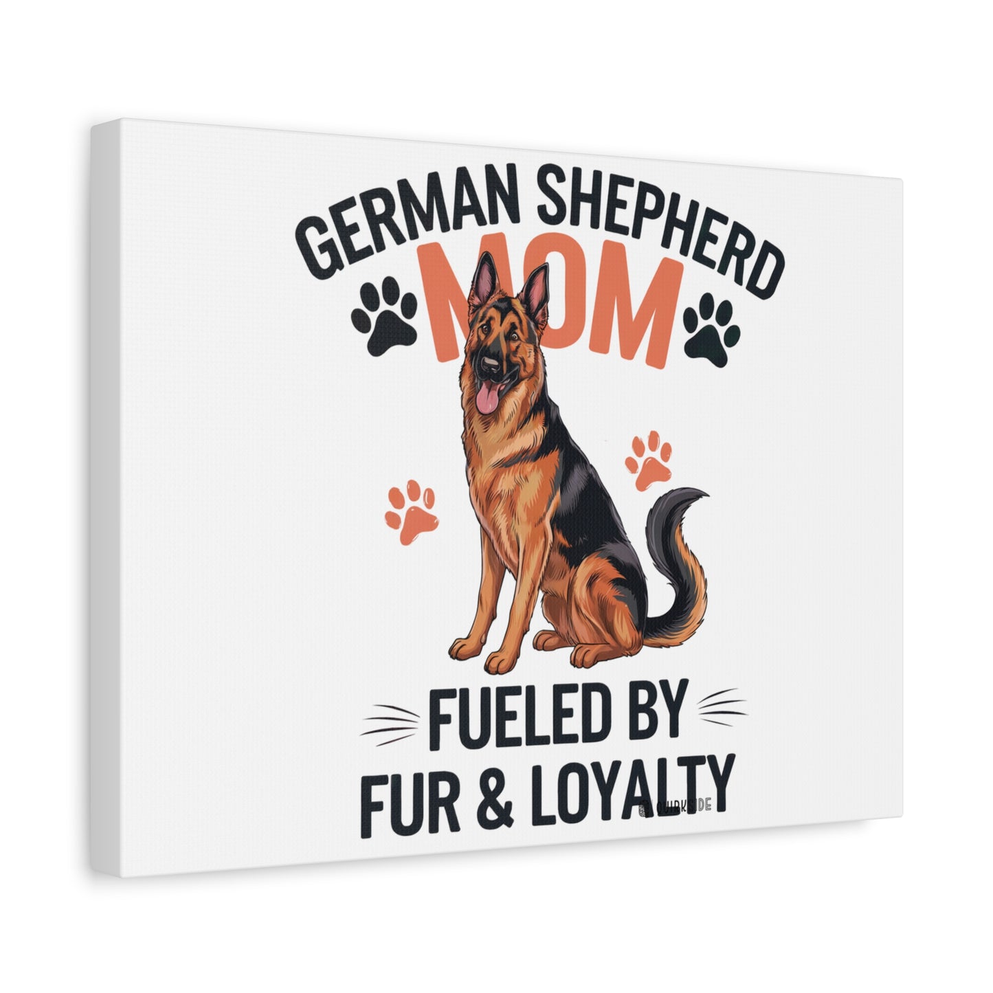 German Shepherd Mom Canvas Wall Art, Dog Lover Decor, Pet Owner Gift, Home Sweet Home Art, Animal Lover Wall Decor