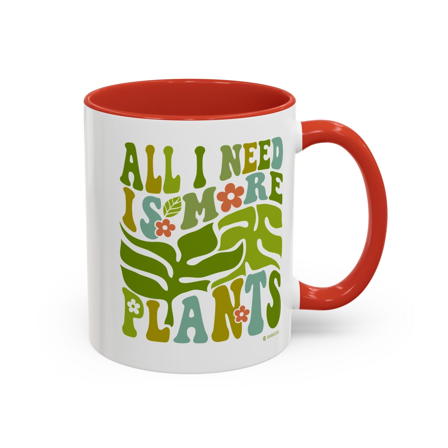 Botanical Coffee Mug - All I Need is More Plants, Plant Lover Gift, Home Decor, Gardening Mug, Eco-Friendly Coffee Cup
