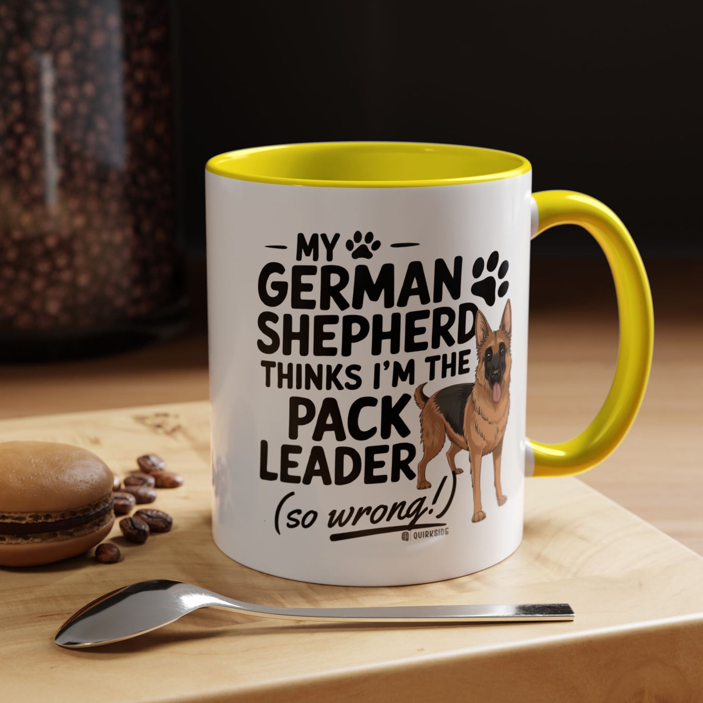 Funny German Shepherd Coffee Mug, Dog Lover Gift, Pet Owner Mug, Pack Leader Humor, 11oz, 15oz