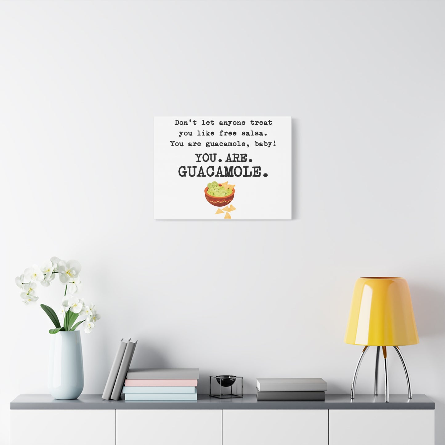 Guacamole Quote Canvas Art, Kitchen Decor, Funny Wall Art, Gift for Foodies, Home Decoration