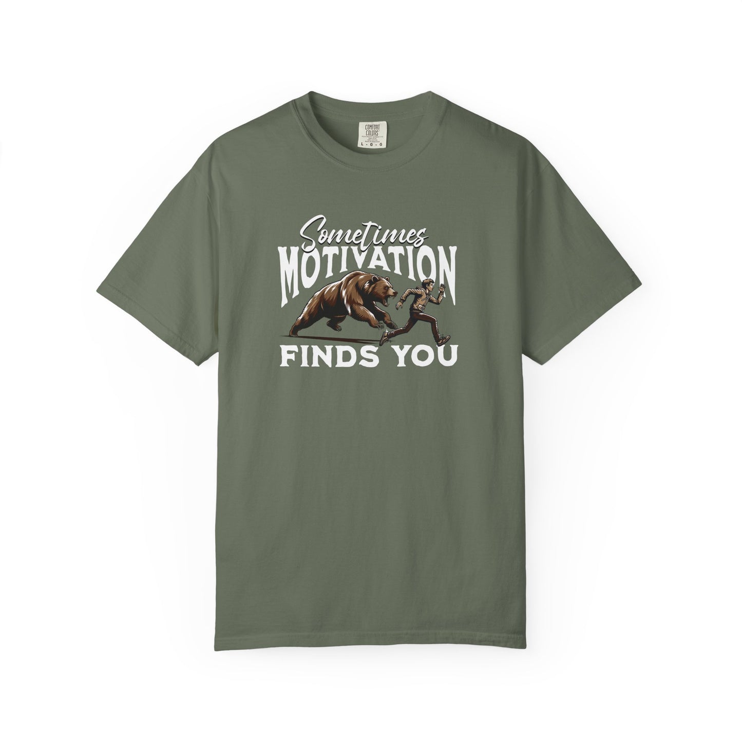 Funny Running Motivation Unisex T-shirt, Bear Chasing Humor Tee, Workout Inspiration Shirt, Fitness Apparel, Running Gift