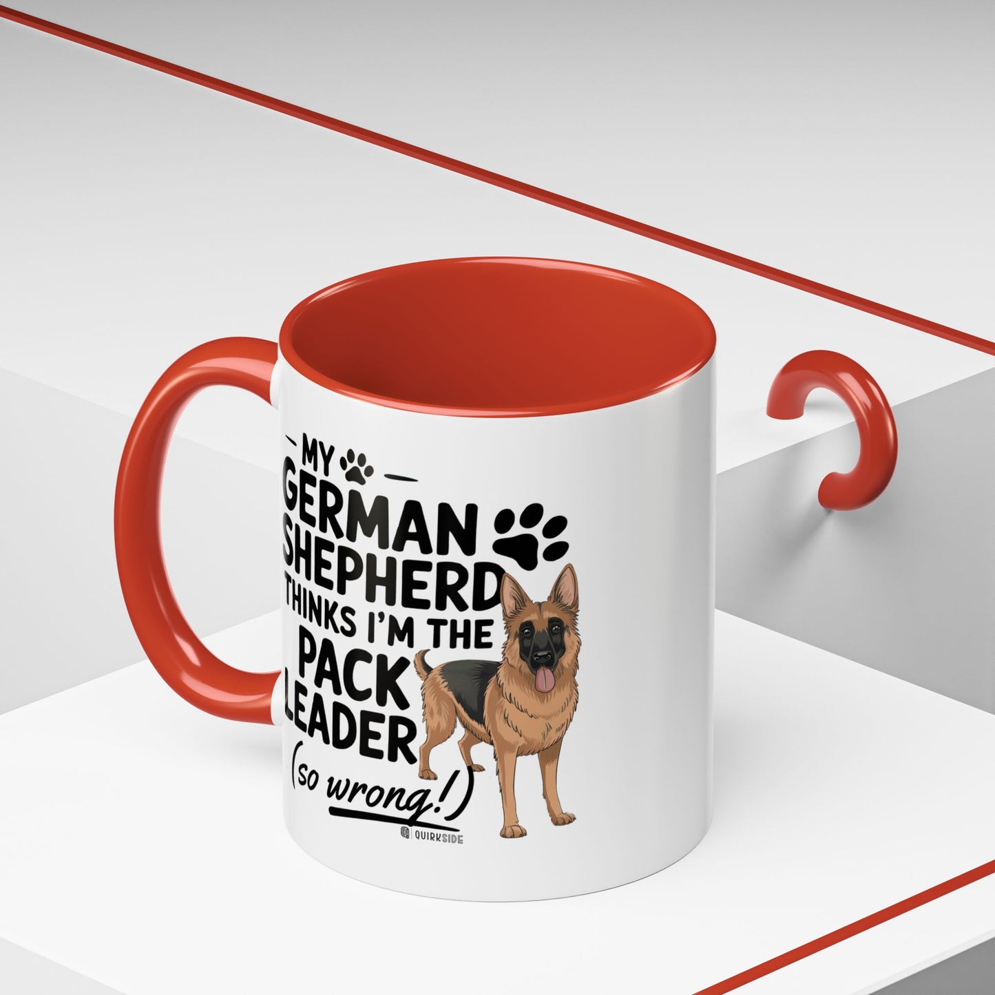 Funny German Shepherd Coffee Mug, Dog Lover Gift, Pet Owner Mug, Pack Leader Humor, 11oz, 15oz