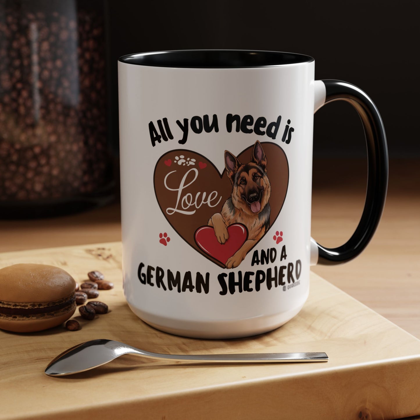 German Shepherd Love Mug | Dog Owner Gift | Coffee Cup | Animal Lover Gift | Pet Lover's Mug | Cute Pet Coffee Mug