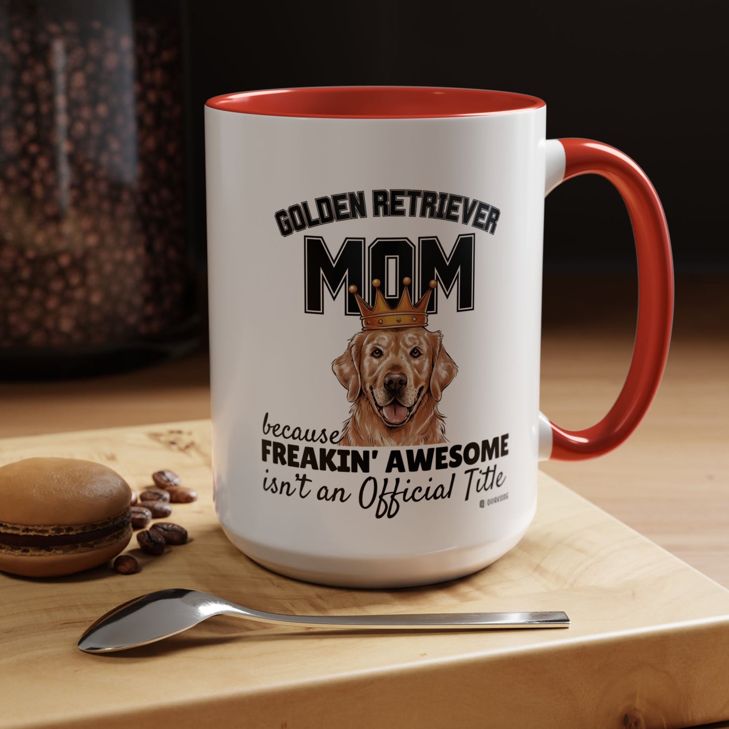 Golden Retriever Mom Coffee Mug - Perfect Gift for Dog Lovers, Pet Owners, Birthday, Mother's Day, Funny Dog Mom Mug