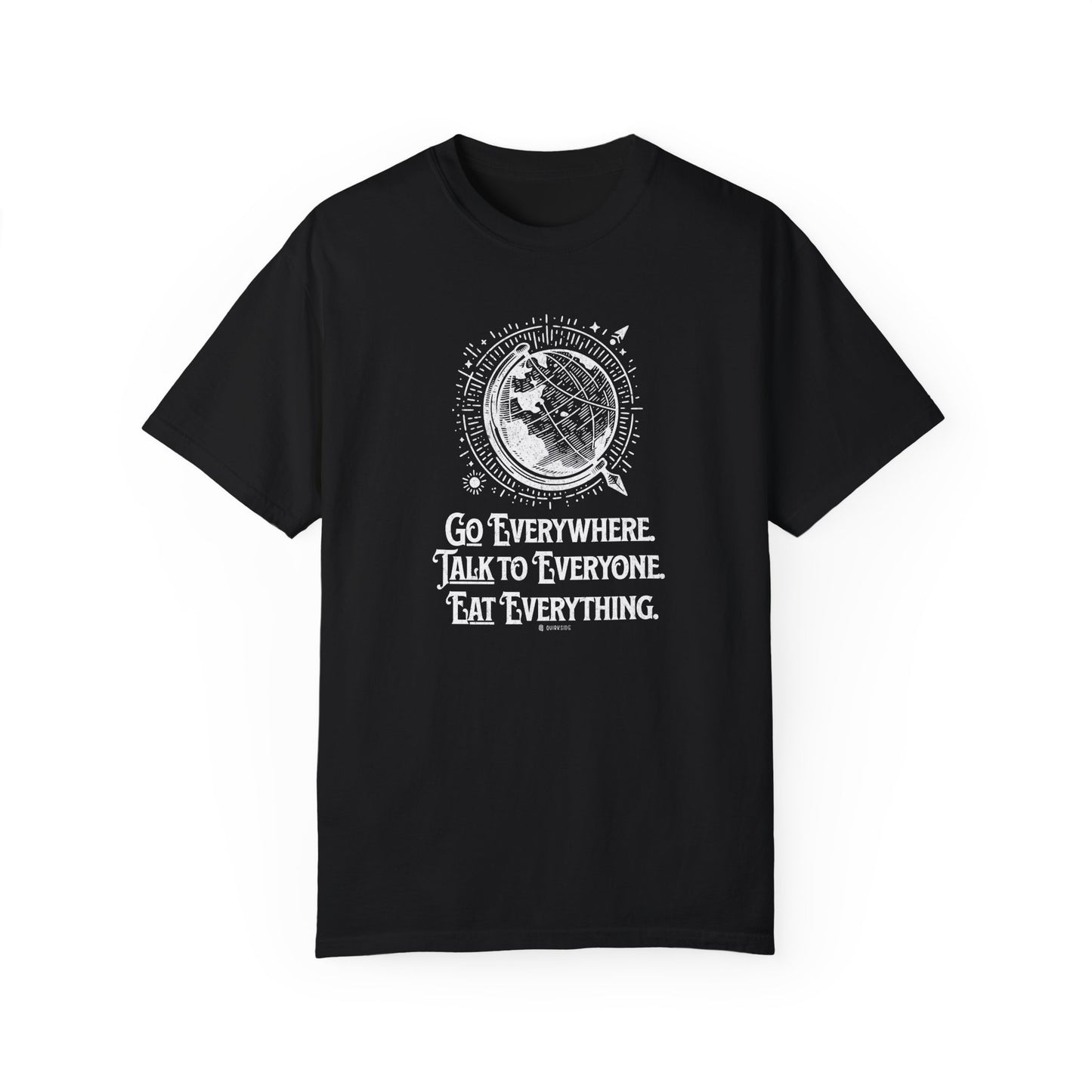 Traveler's Unisex Garment-Dyed T-shirt, Wanderlust Tee, Adventure Shirt, Travel Lover Top, Vacation Apparel