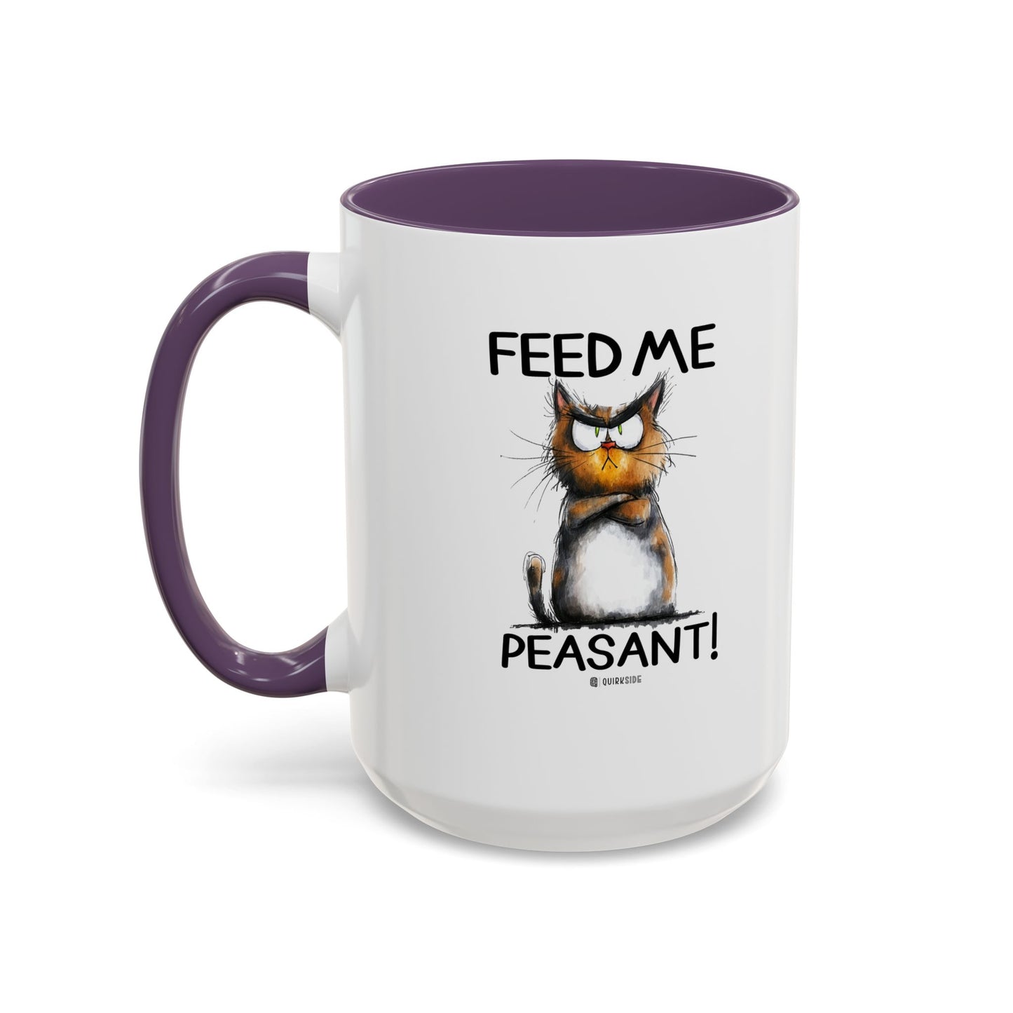 Sassy Cat Accent Coffee Mug | Funny Gift for Cat Lovers | Cute Home Coffee Mug | Unique Cat Mom Present | 11oz & 15oz Available