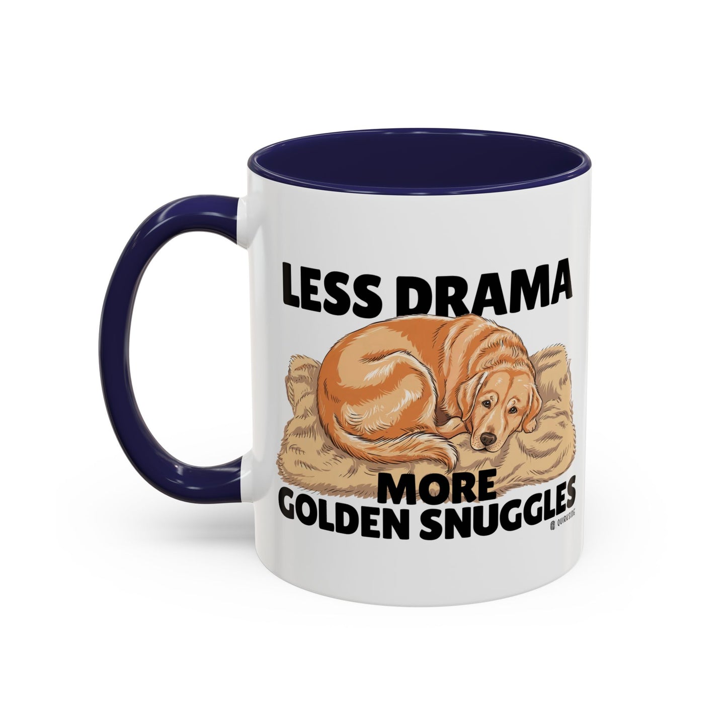 Golden Snuggles Coffee Mug - Less Drama More Snuggles, Dog Lover Gift, Perfect for Home, Funny Dog Mug, Pet Owner Treat