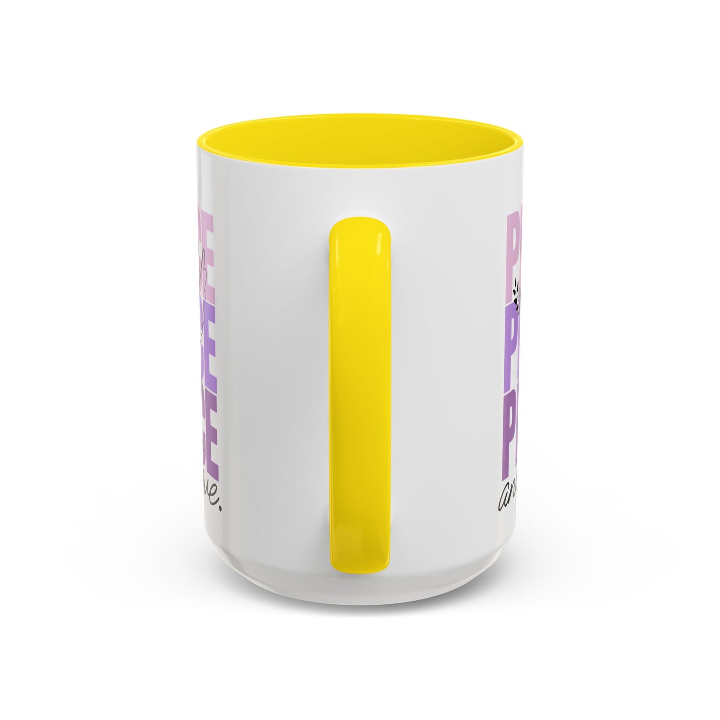 Peace and Love Accent Mug
