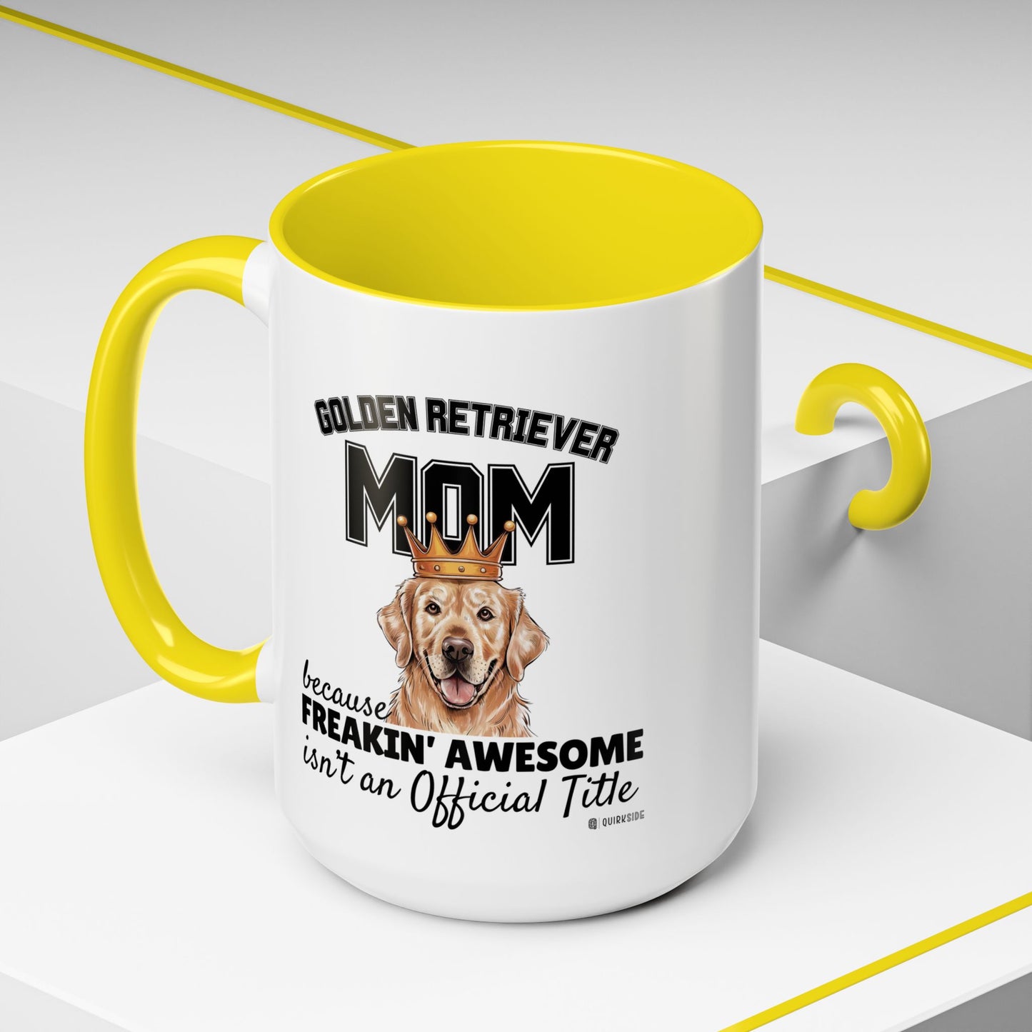 Golden Retriever Mom Coffee Mug - Perfect Gift for Dog Lovers, Pet Owners, Birthday, Mother's Day, Funny Dog Mom Mug