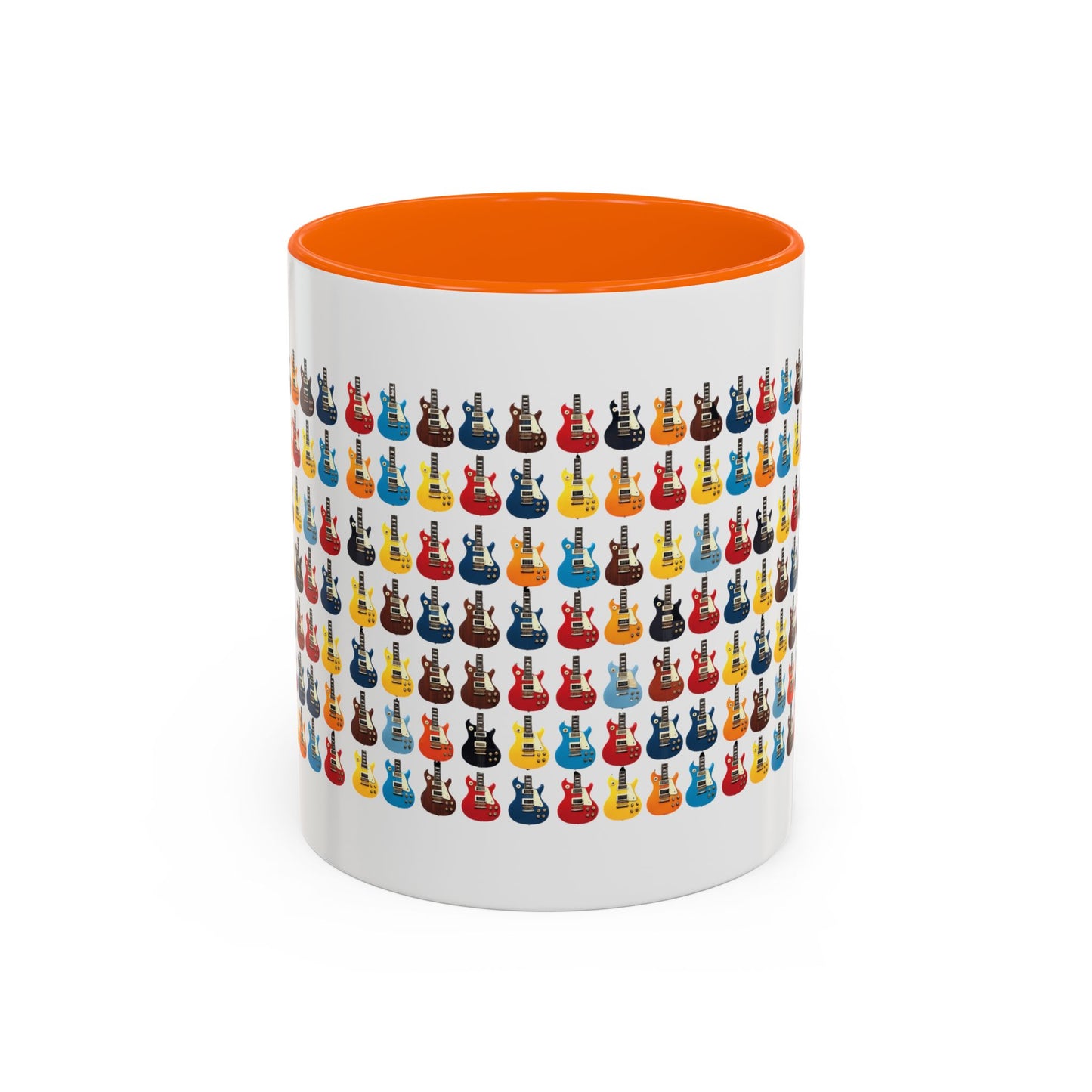 Coffee Mug - Wall of Guitars Design - Music Lover Gift