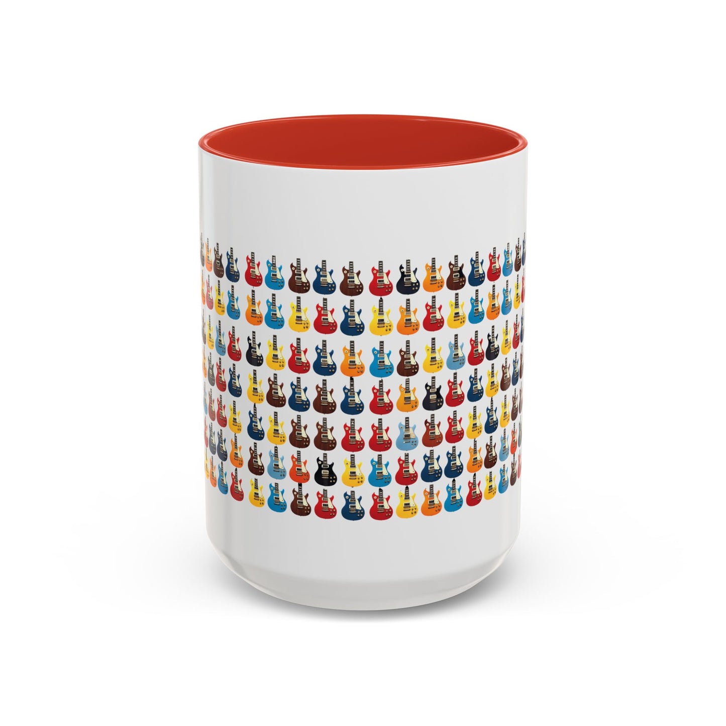 Coffee Mug - Wall of Guitars Design - Music Lover Gift