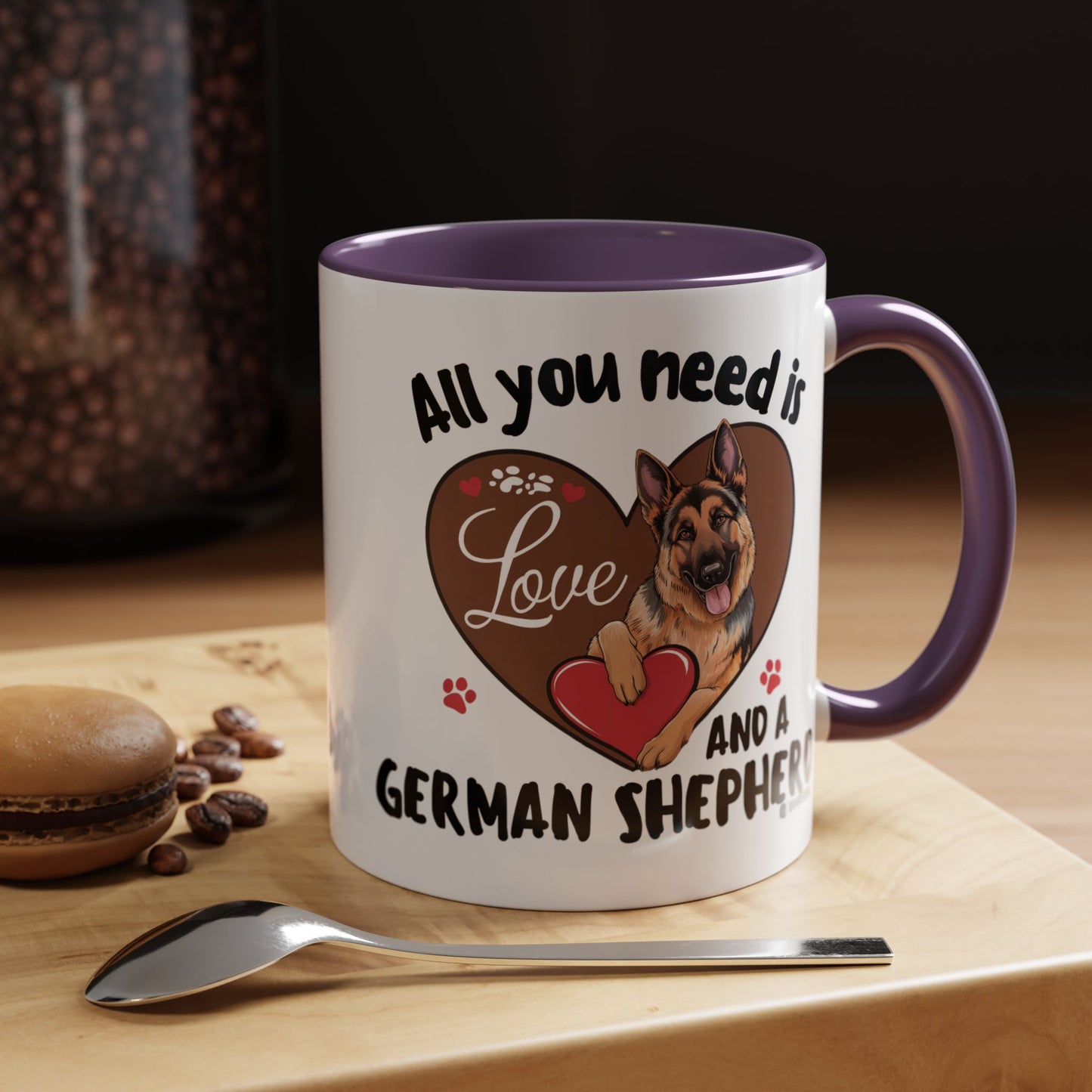 German Shepherd Love Mug | Dog Owner Gift | Coffee Cup | Animal Lover Gift | Pet Lover's Mug | Cute Pet Coffee Mug
