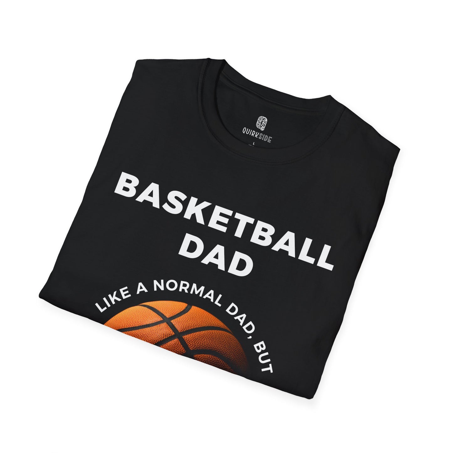 Basketball Dads Unisex Softstyle T-Shirt, Sports Dad Tee, Father's Day Gift, Cool Dad Shirt, Funny Dad Graphic Tee - Quirkside Creations