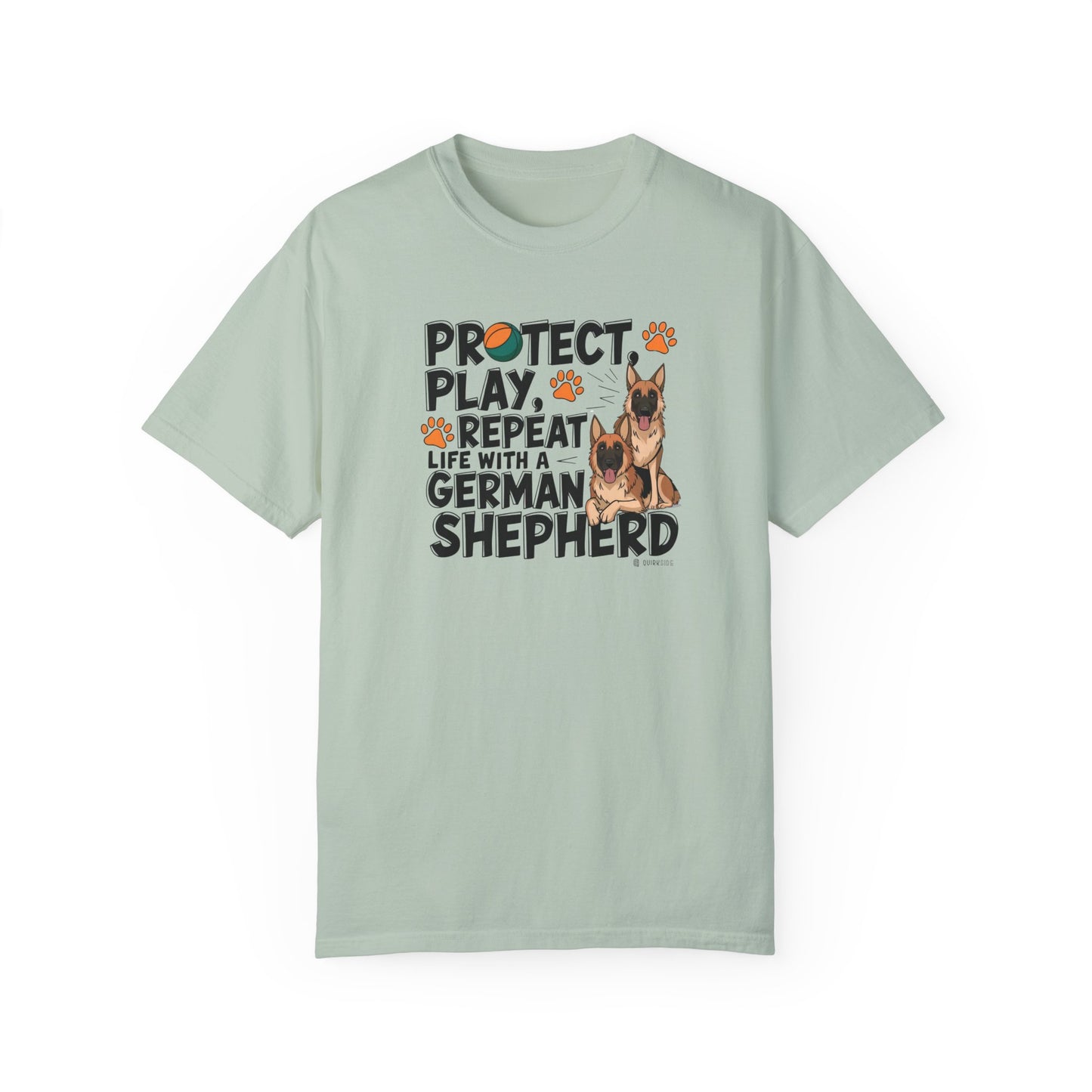 German Shepherd Dog Lover Unisex Garment-Dyed T-shirt, Parent Gift, Funny Dog Tee, Dog Mom Shirt, Gift for Dog Lovers