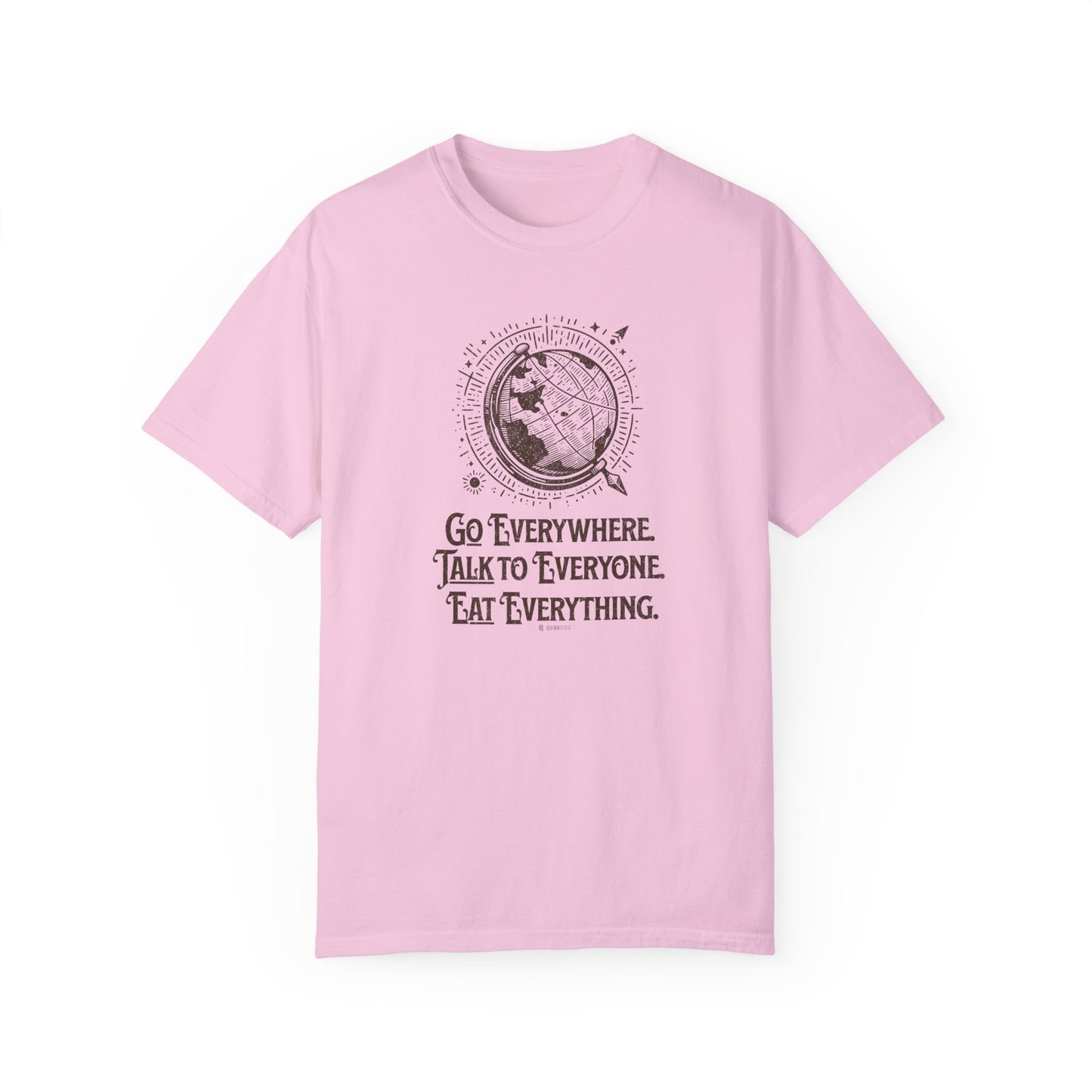 Traveler's Unisex Garment-Dyed T-shirt, Wanderlust Tee, Adventure Shirt, Travel Lover Top, Vacation Apparel