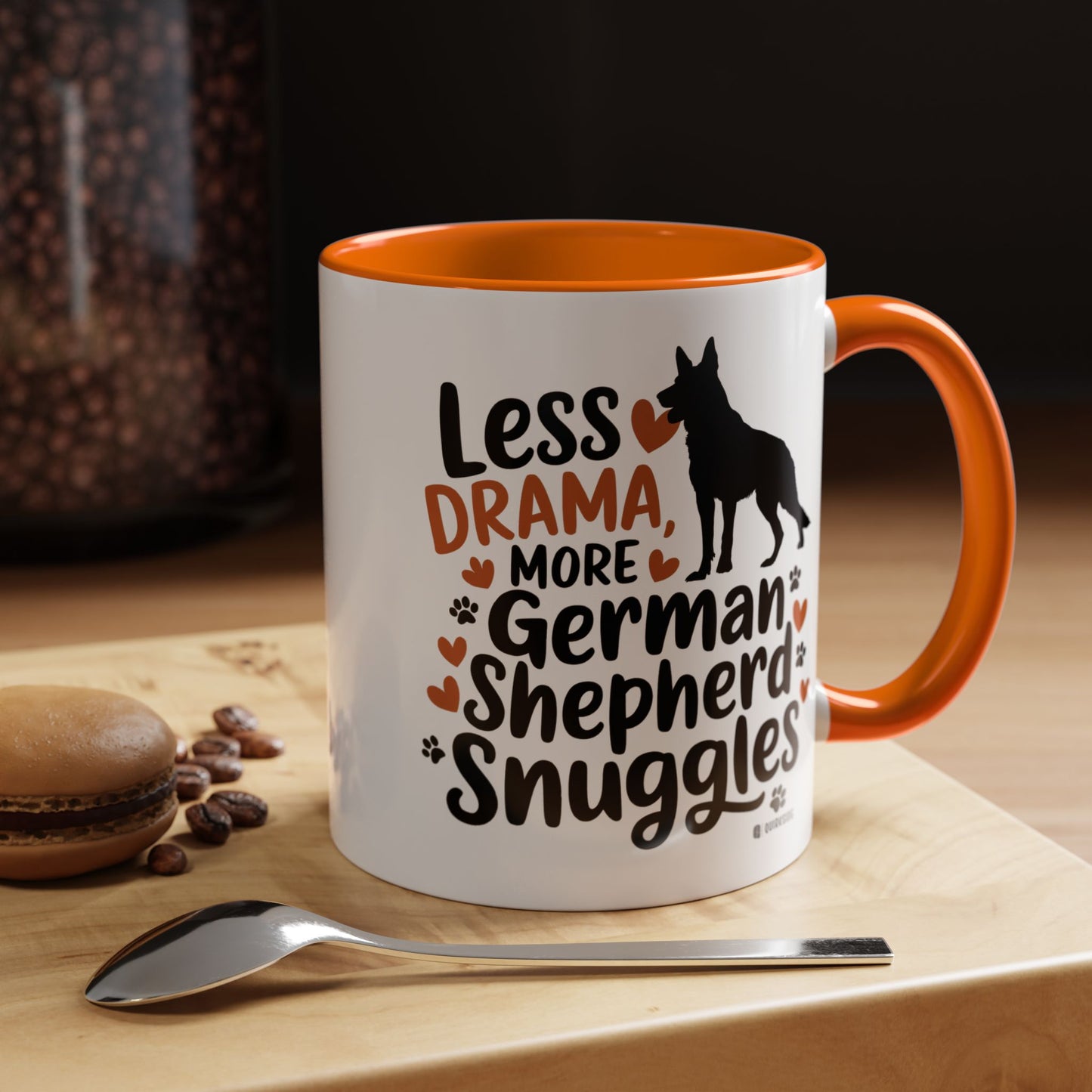 German Shepherd Love Mug | Accent Coffee Mug | Dog Mom Gift | Pet Owner Gift | Animal Lover Coffee Mug | Funny Dog Mug