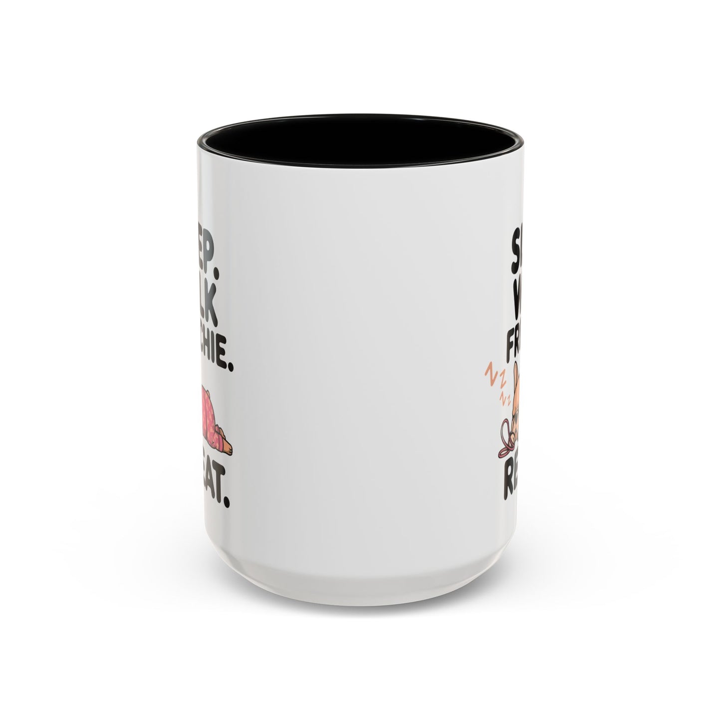 French Bulldog Coffee Mug with Cute Sleepy Design, Dog Lover Gift, Humorous Mug, Pet Owner Essentials, Frenchie Appreciation