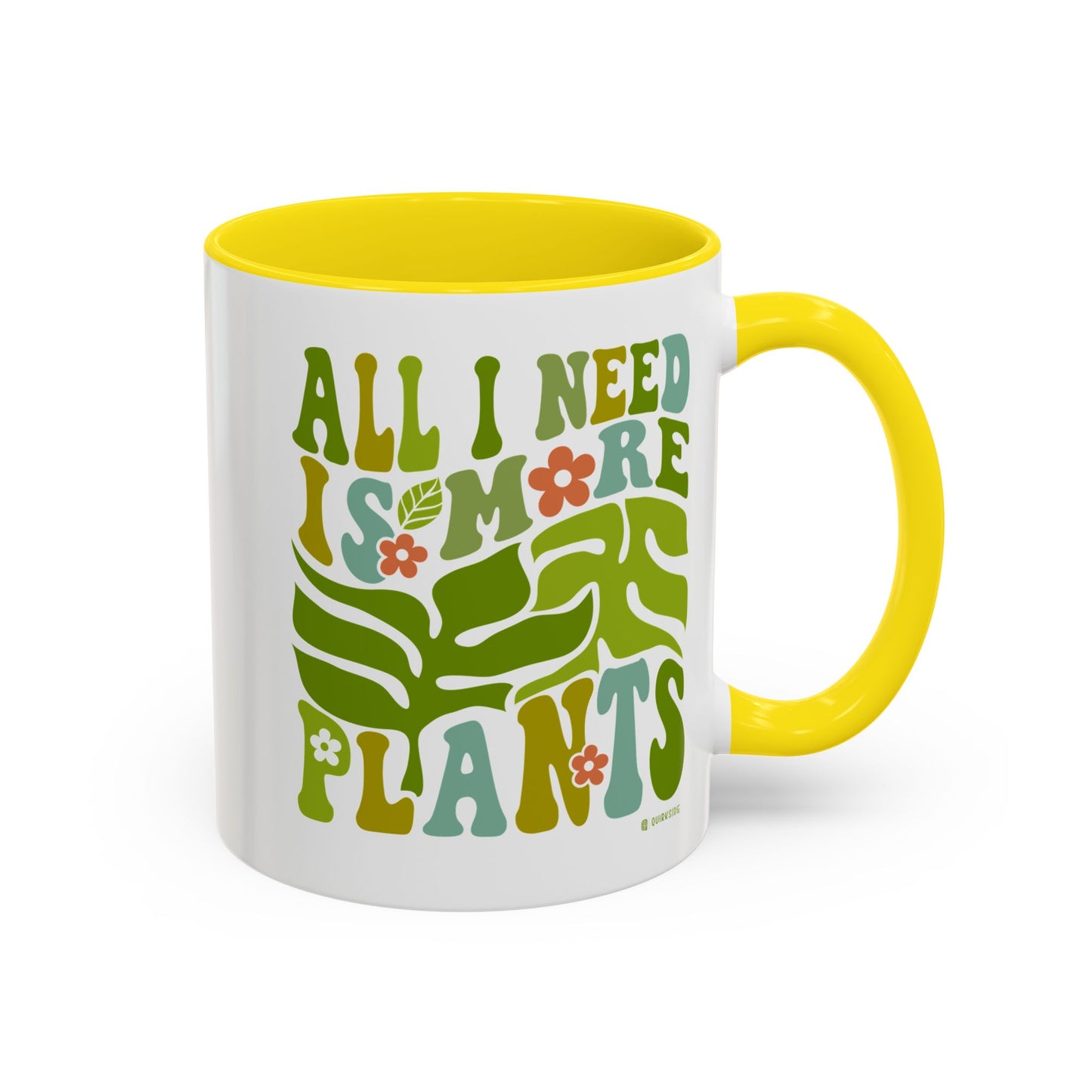 Botanical Coffee Mug - All I Need is More Plants, Plant Lover Gift, Home Decor, Gardening Mug, Eco-Friendly Coffee Cup