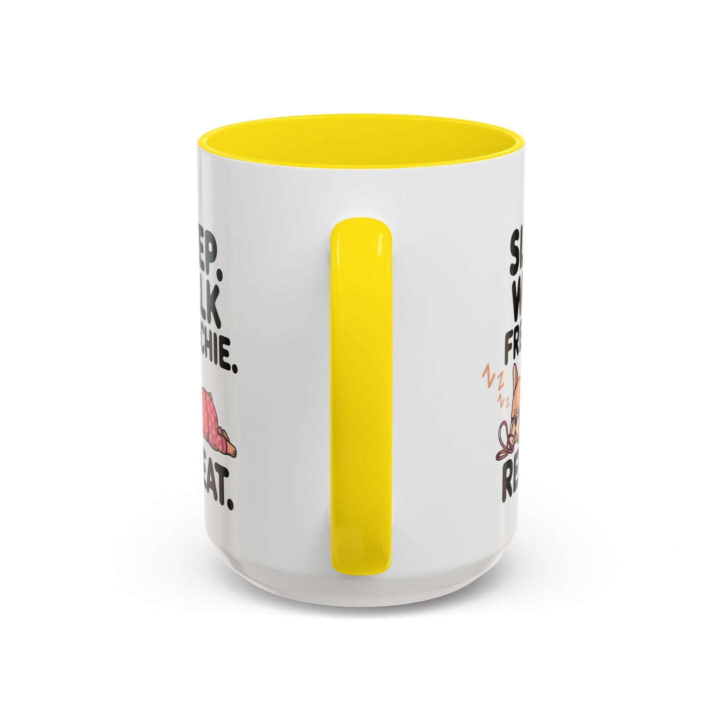 French Bulldog Coffee Mug with Cute Sleepy Design, Dog Lover Gift, Humorous Mug, Pet Owner Essentials, Frenchie Appreciation