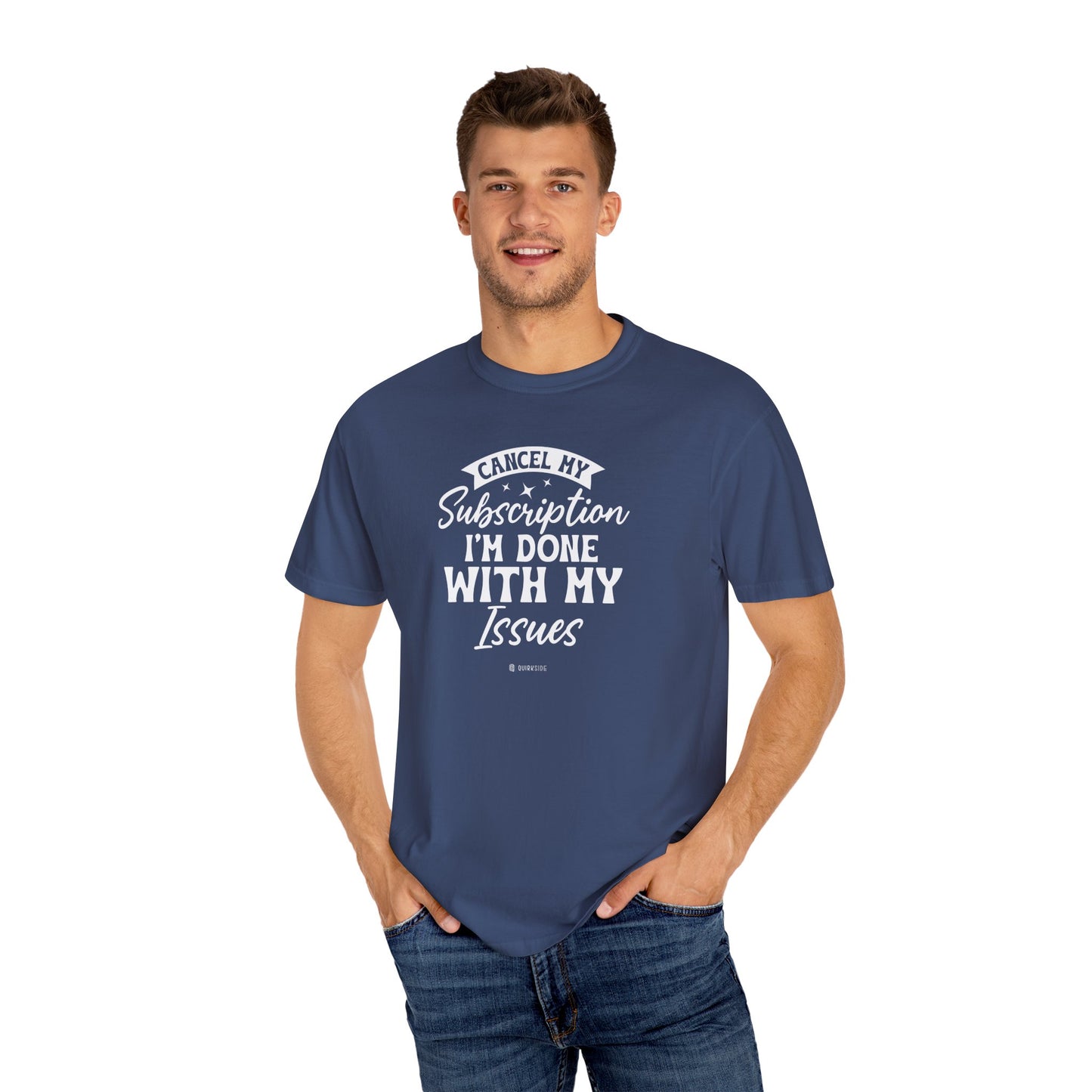 Cry for Help Unisex Garment-Dyed T-shirt - Humorous Tee, Sarcastic Shirt for Men and Women, Hilarious Top, Sardonic Apparel, Witty - Quirkside Creations