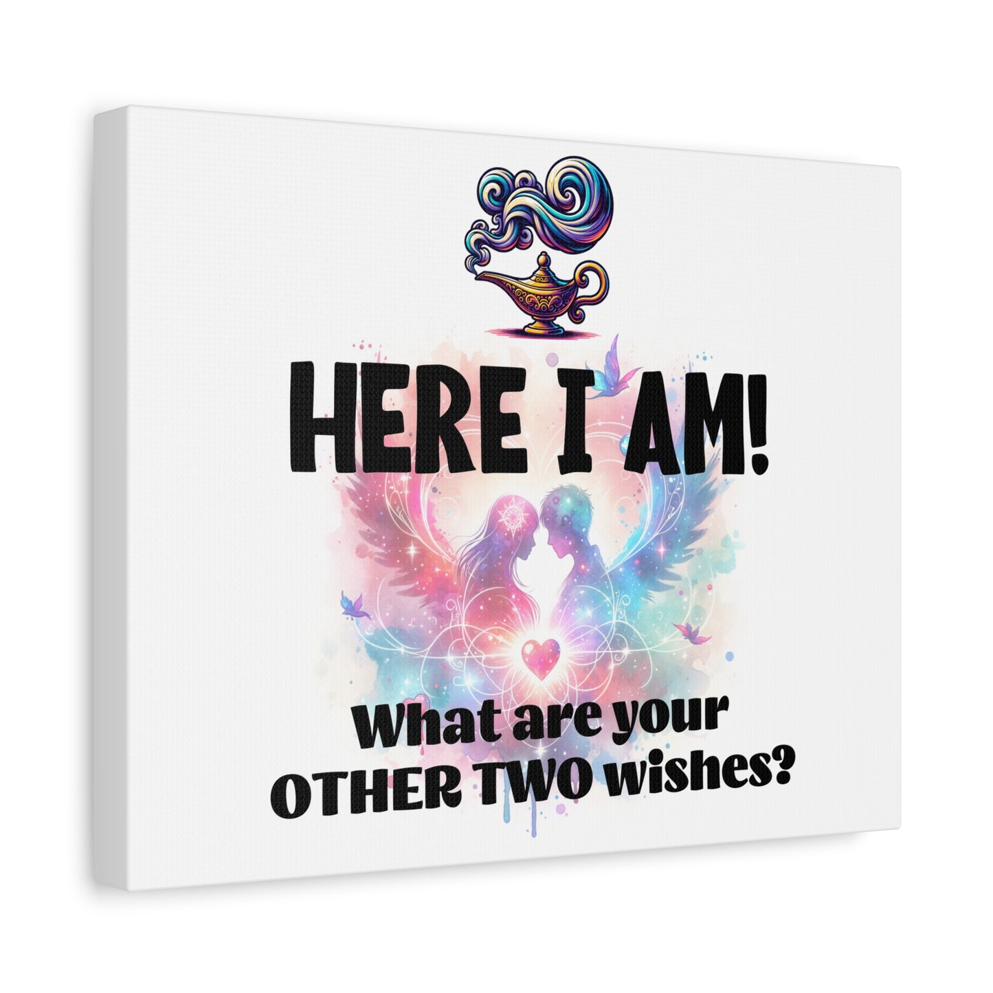 Canvas Wall Art - Romantic Wishes Print, Personalized Gift, Home Decor, Inspirational Art, Wedding Gift