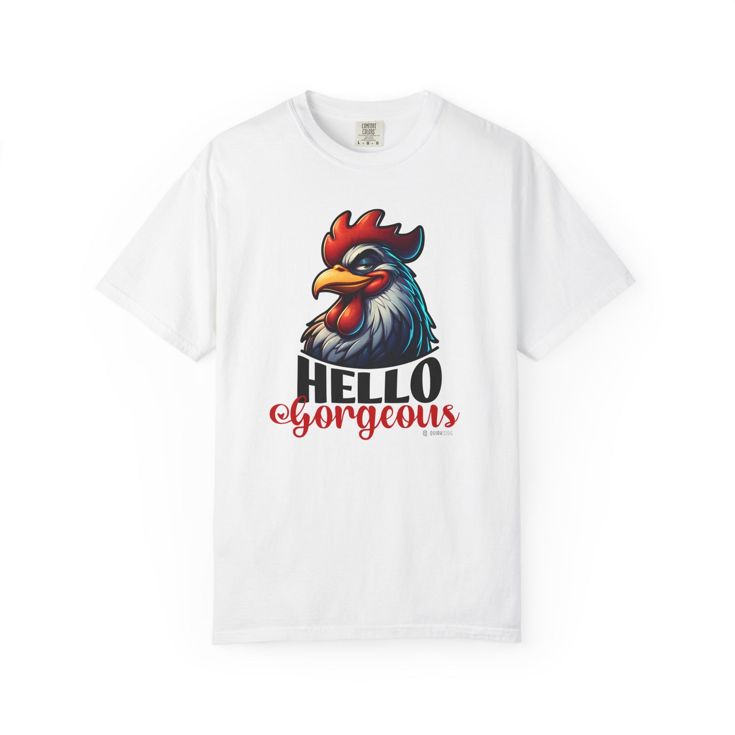 Cheerful Bold Greeting Unisex Garment-Dyed T-shirt, Confidence Boosting Tee, Playful Shirt, Fun Graphic Top, Happy Apparel for All
