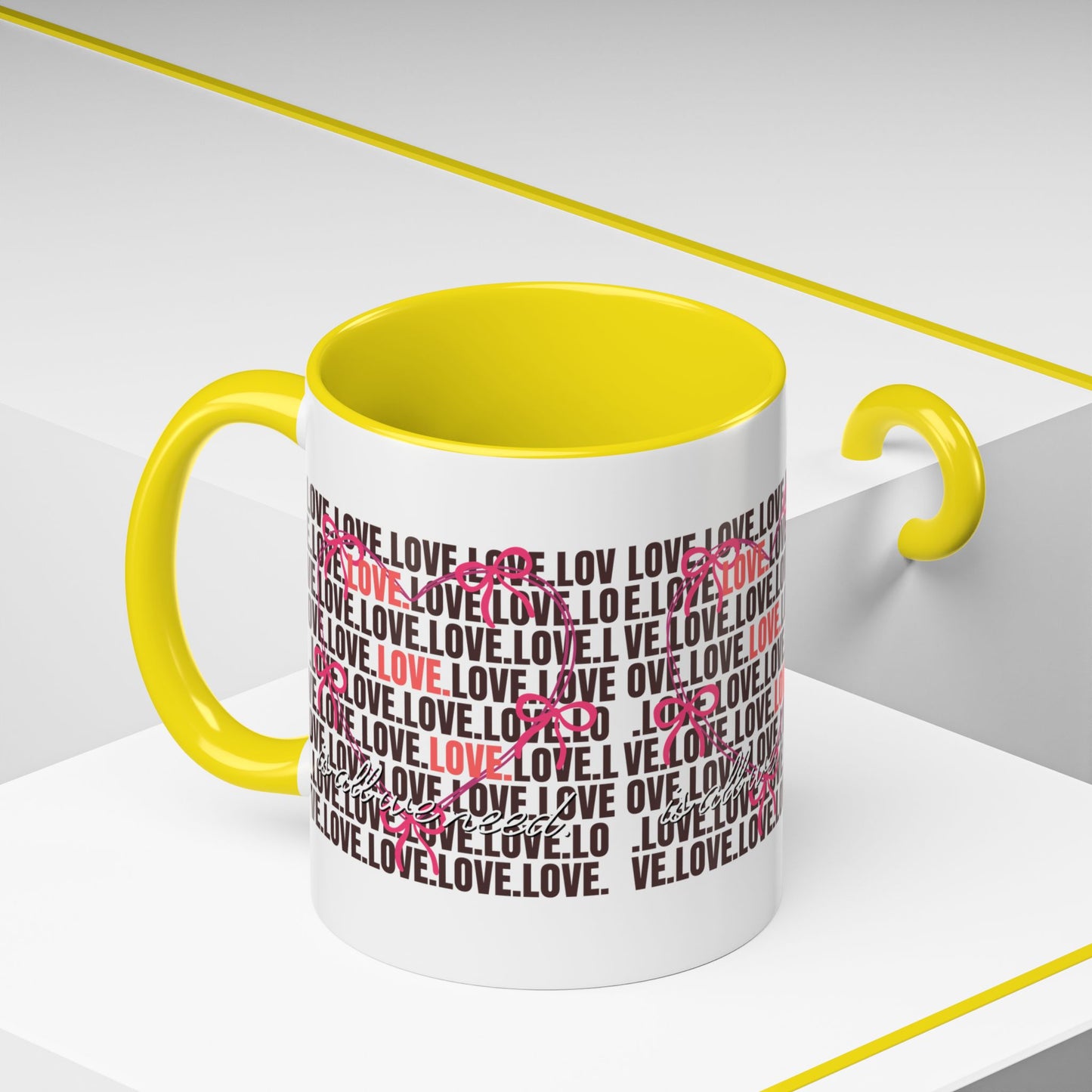 Romantic Love Coffee Mug - Perfect Gift for Anniversary, Valentine's Day, Wedding, Love-Themed Decor, Ceramic Drinkware