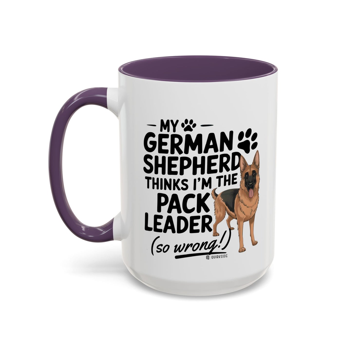 Funny German Shepherd Coffee Mug, Dog Lover Gift, Pet Owner Mug, Pack Leader Humor, 11oz, 15oz
