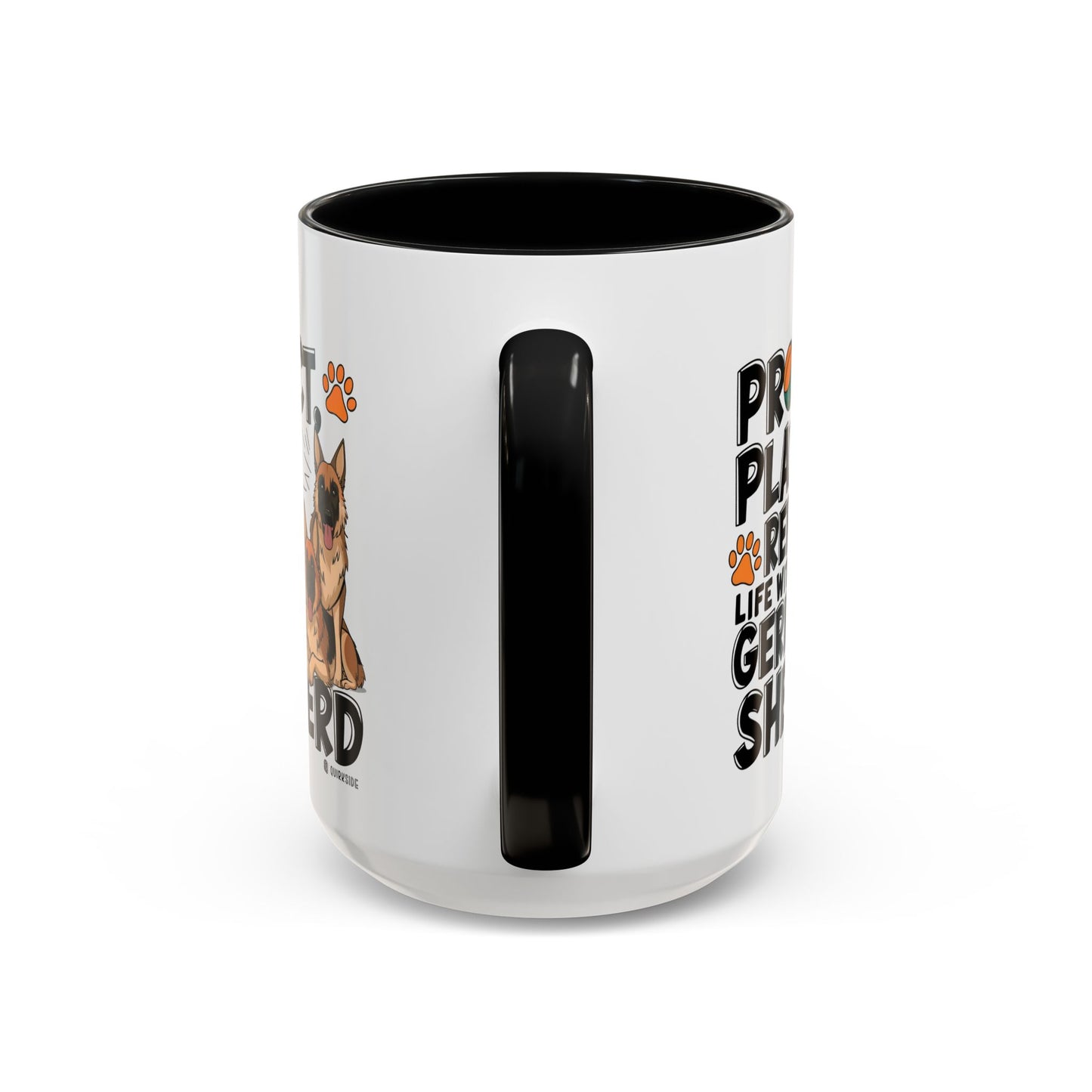German Shepherd Lover's Accent Coffee Mug - Perfect Gift for Dog Owners, Pet Lovers, Birthdays, Holidays, Home Decor