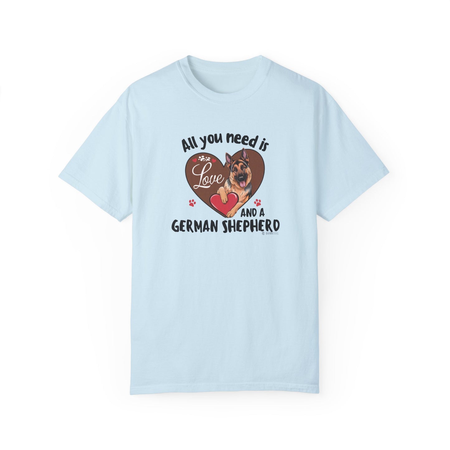 German Shepherd Dog Lover Unisex Garment-Dyed T-shirt, Parent Gift, Funny Dog Tee, Dog Mom Shirt, Gift for Dog Lovers