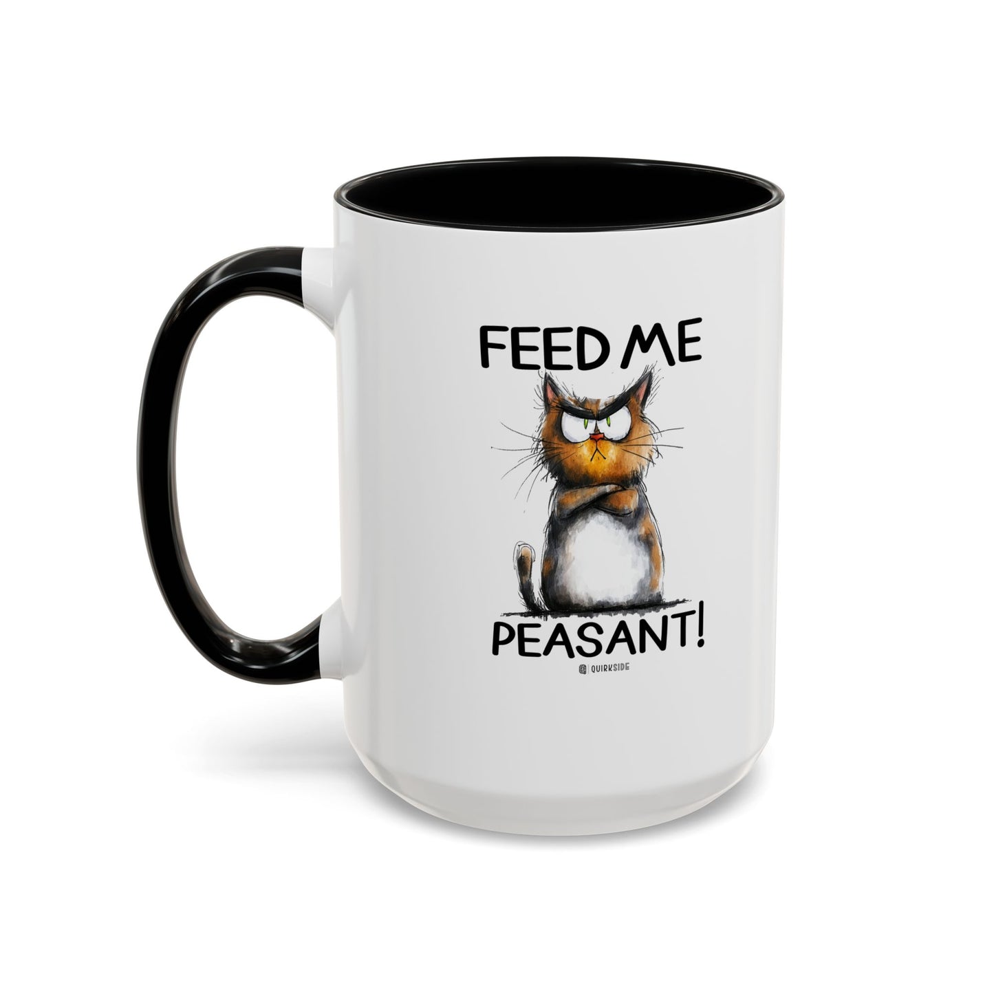 Sassy Cat Accent Coffee Mug | Funny Gift for Cat Lovers | Cute Home Coffee Mug | Unique Cat Mom Present | 11oz & 15oz Available