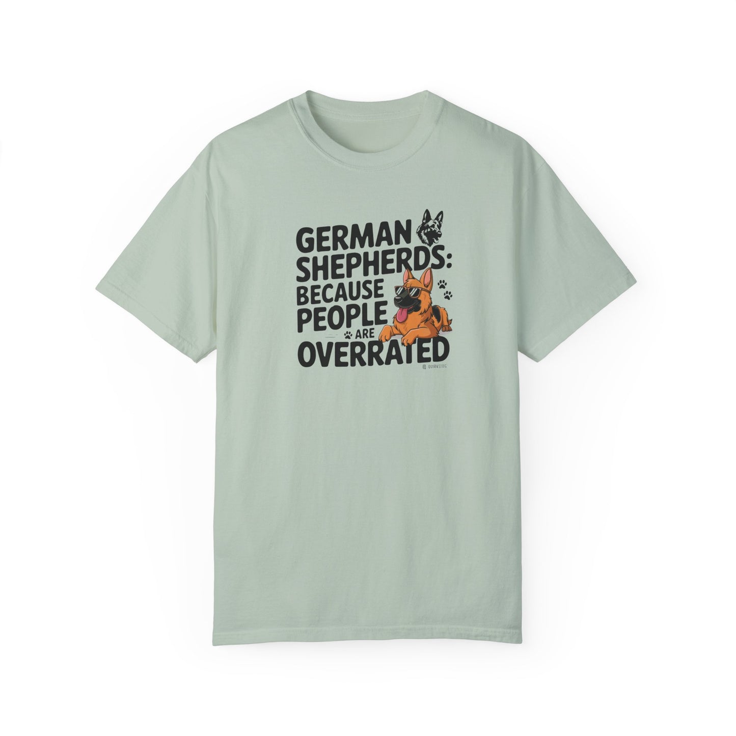 German Shepherd Dog Lover Unisex Garment-Dyed T-shirt, Parent Gift, Funny Dog Tee, Dog Mom Shirt, Gift for Dog Lovers