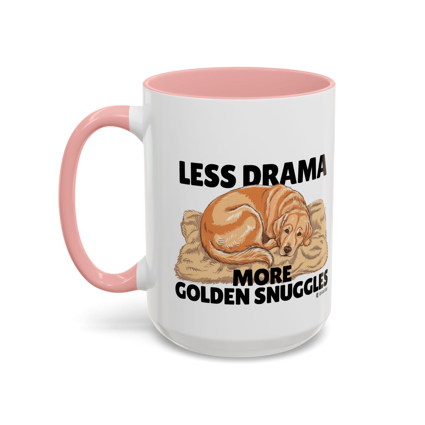 Golden Snuggles Coffee Mug - Less Drama More Snuggles, Dog Lover Gift, Perfect for Home, Funny Dog Mug, Pet Owner Treat
