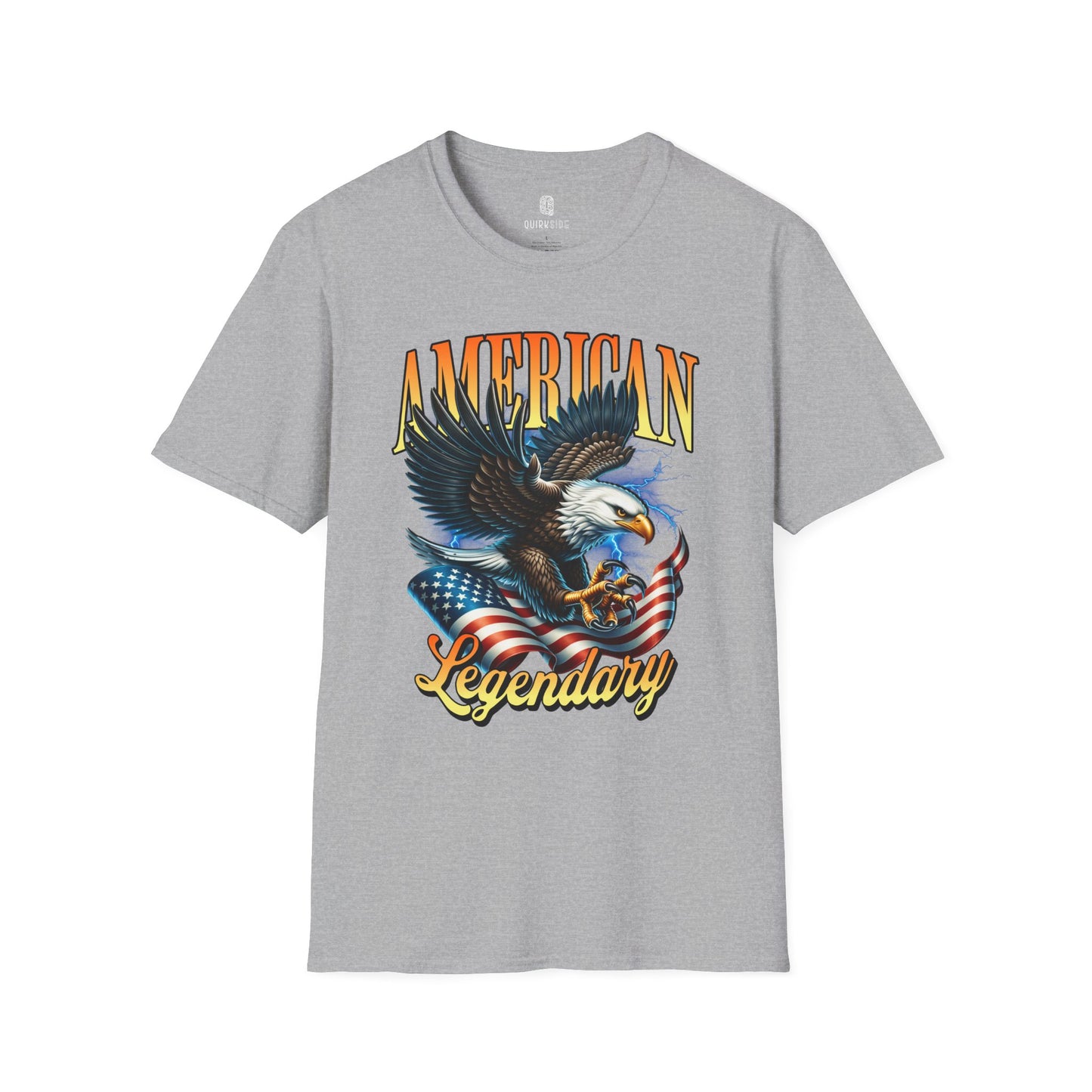 American Bald Eagle Patriotic T-Shirt, Unisex Shirt, American Pride Tee, Independence Day Shirt - Quirkside Creations